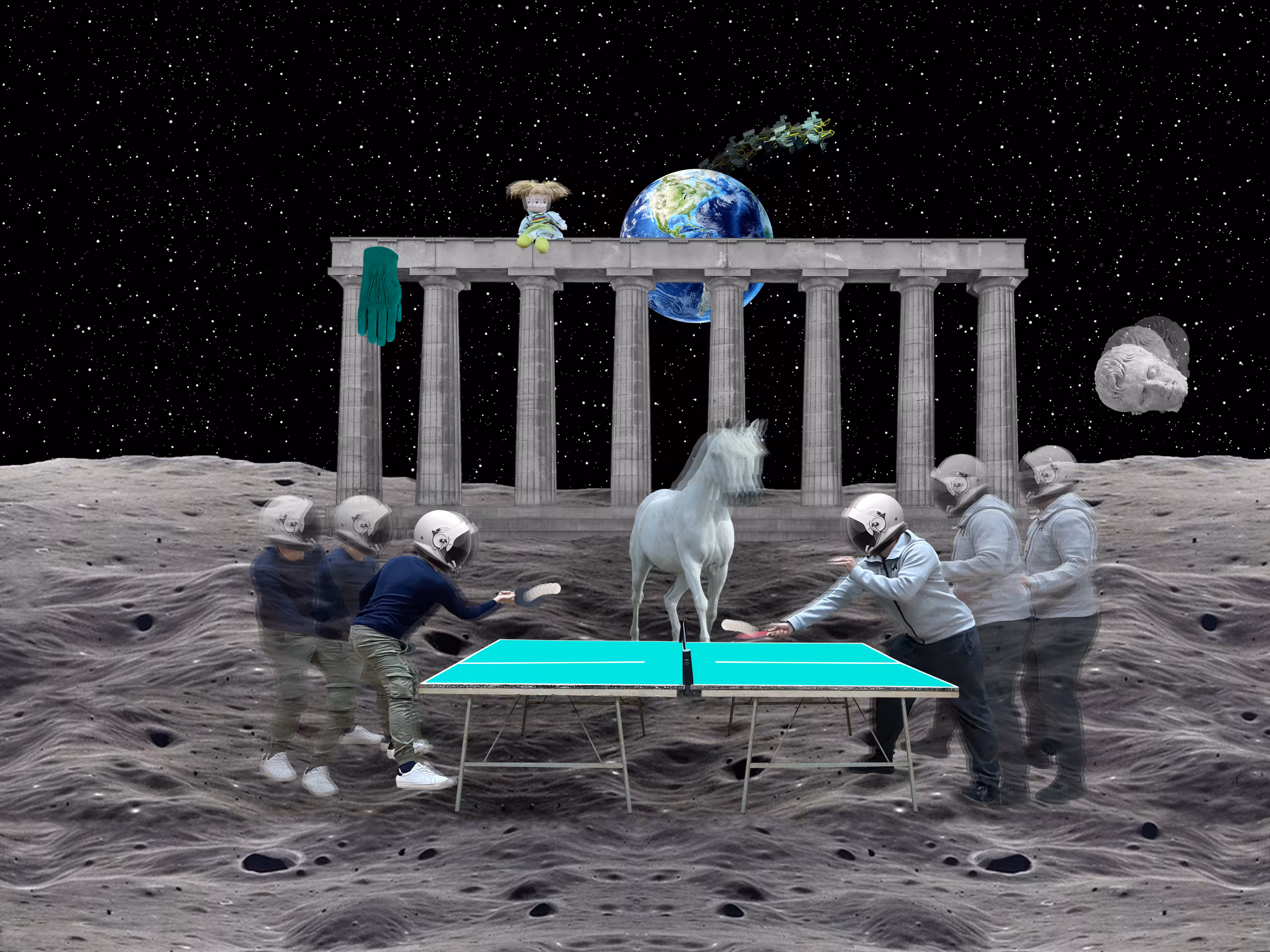 The Ping Pong Game on the Moon