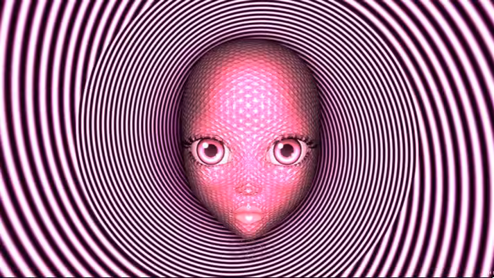 The cute hypnotic bat girl