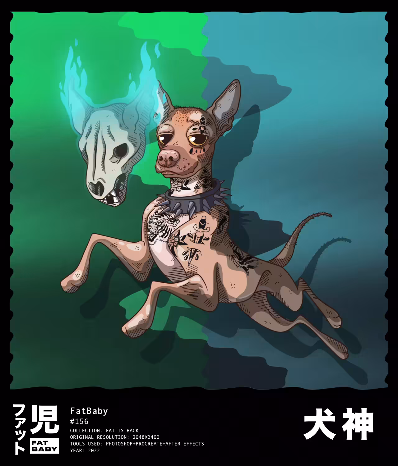 Fat Baby: Inugami the Xoloitzcuintle dog