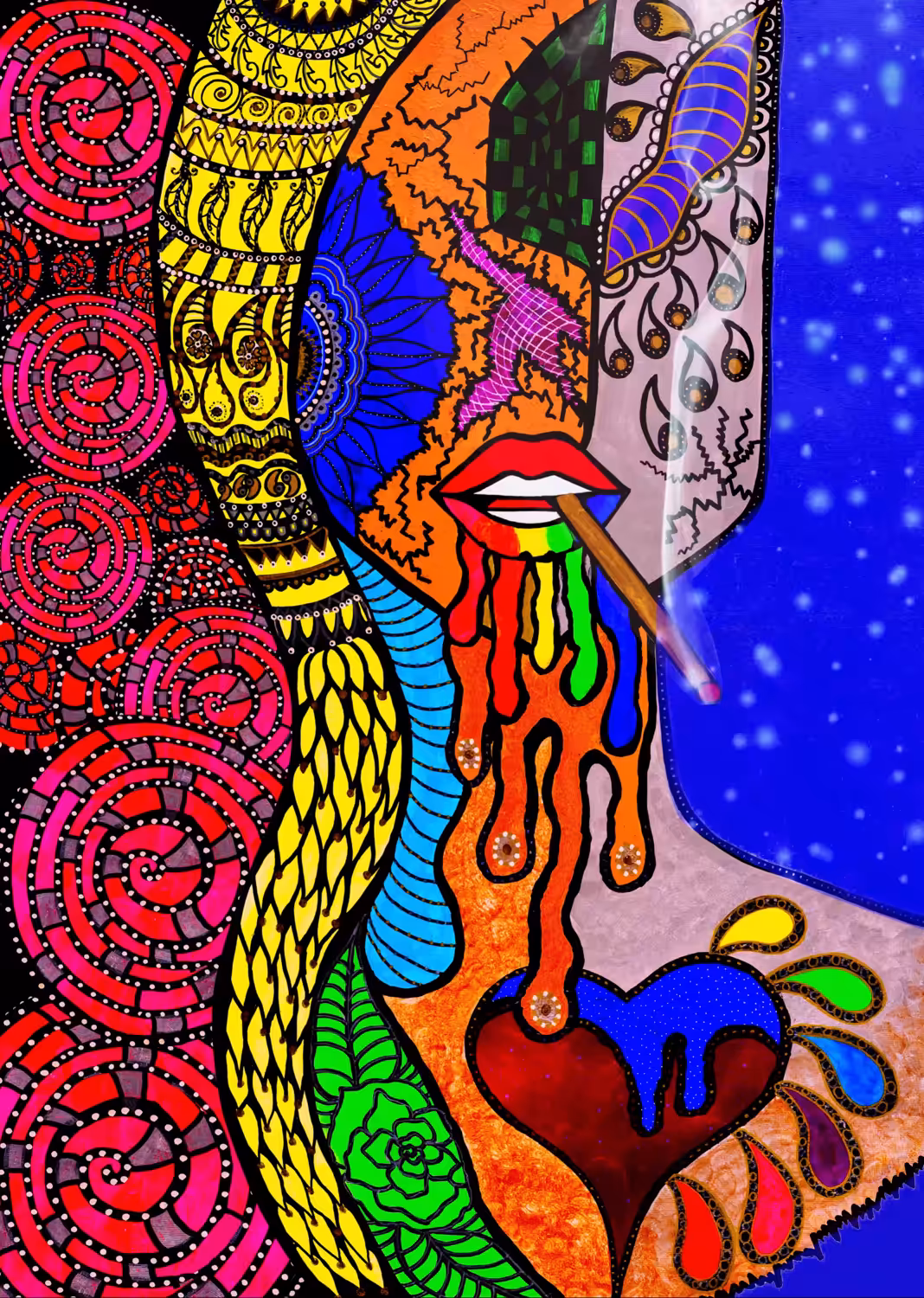 Smoking girl