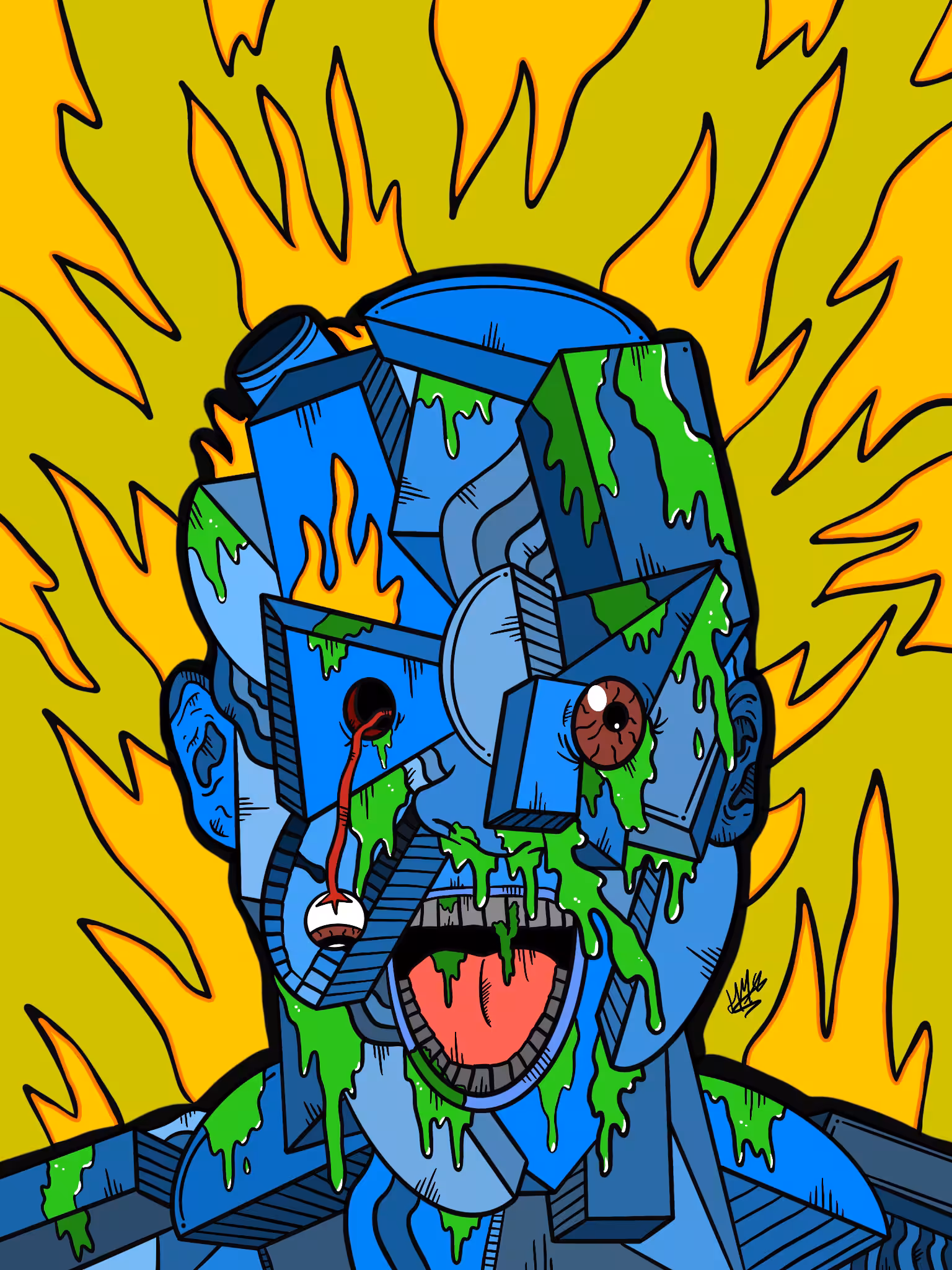 'Screaming in the face of death'