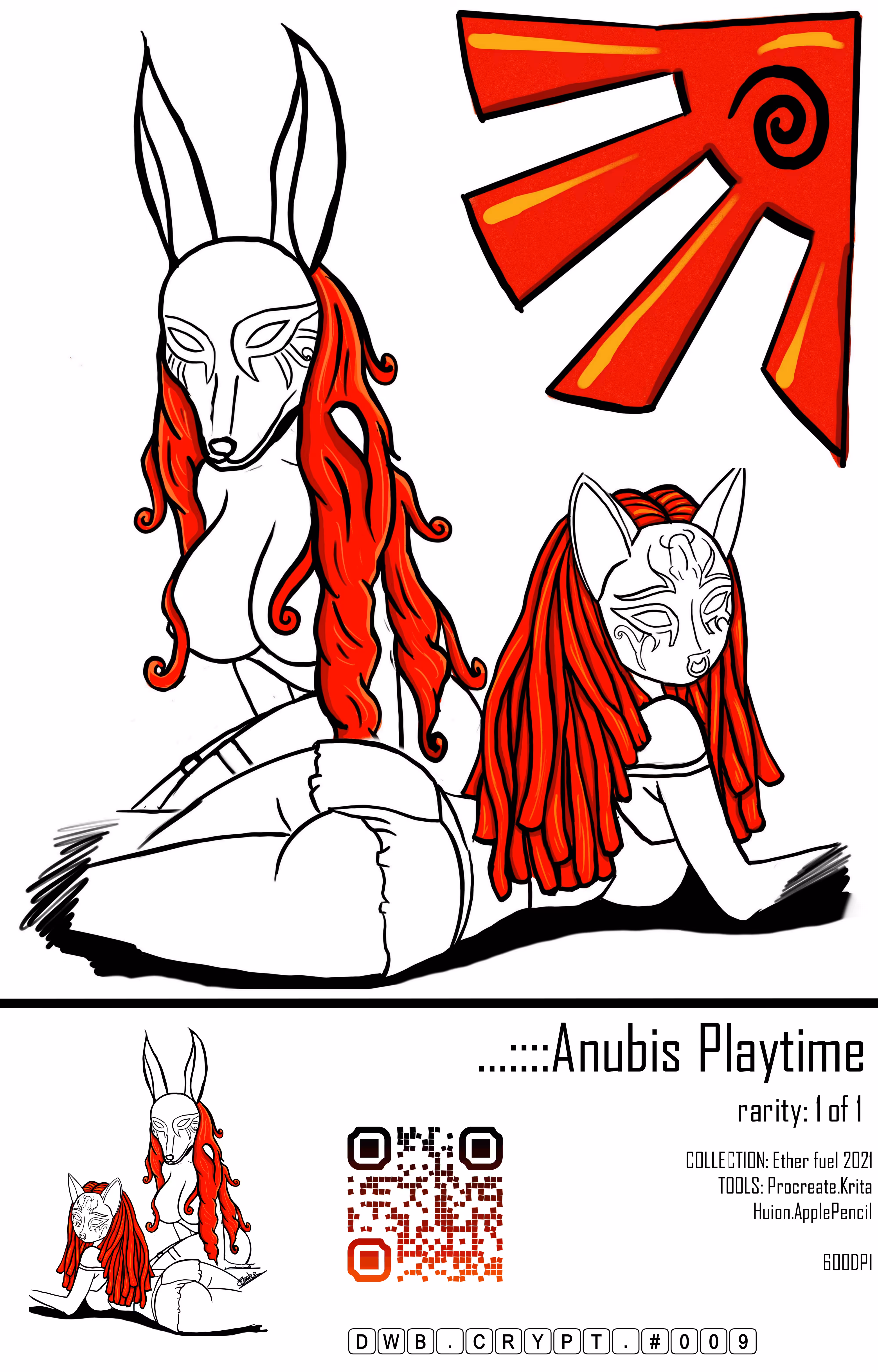 DWB Collectors Cards: Anubis Playtime DWB CC #009