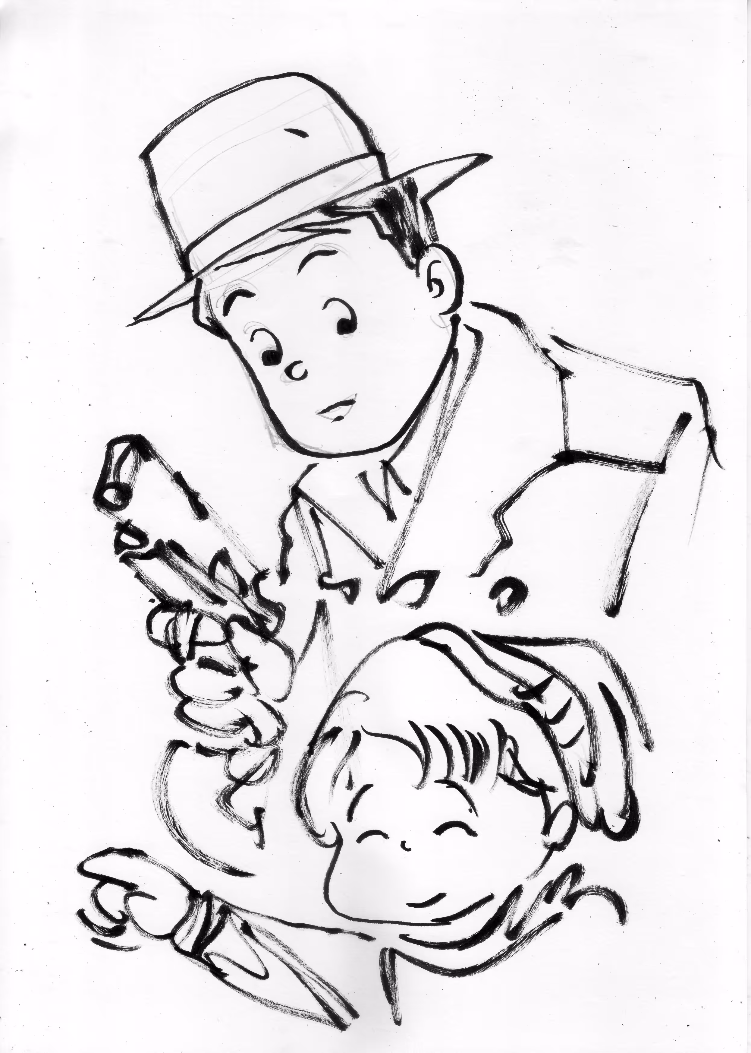 OSSI - LONE WOLF & CUB SKETCH