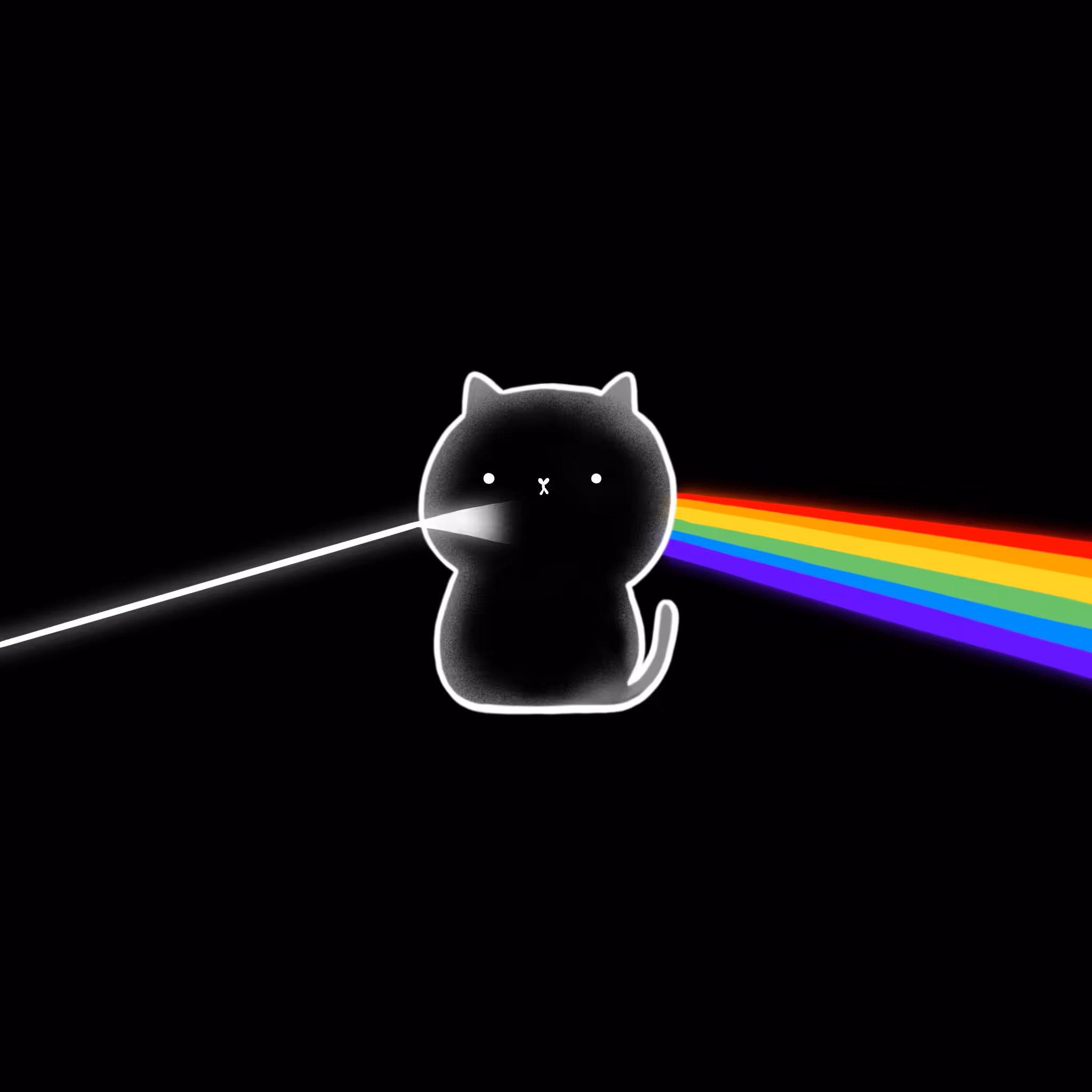 The dark side of the cat