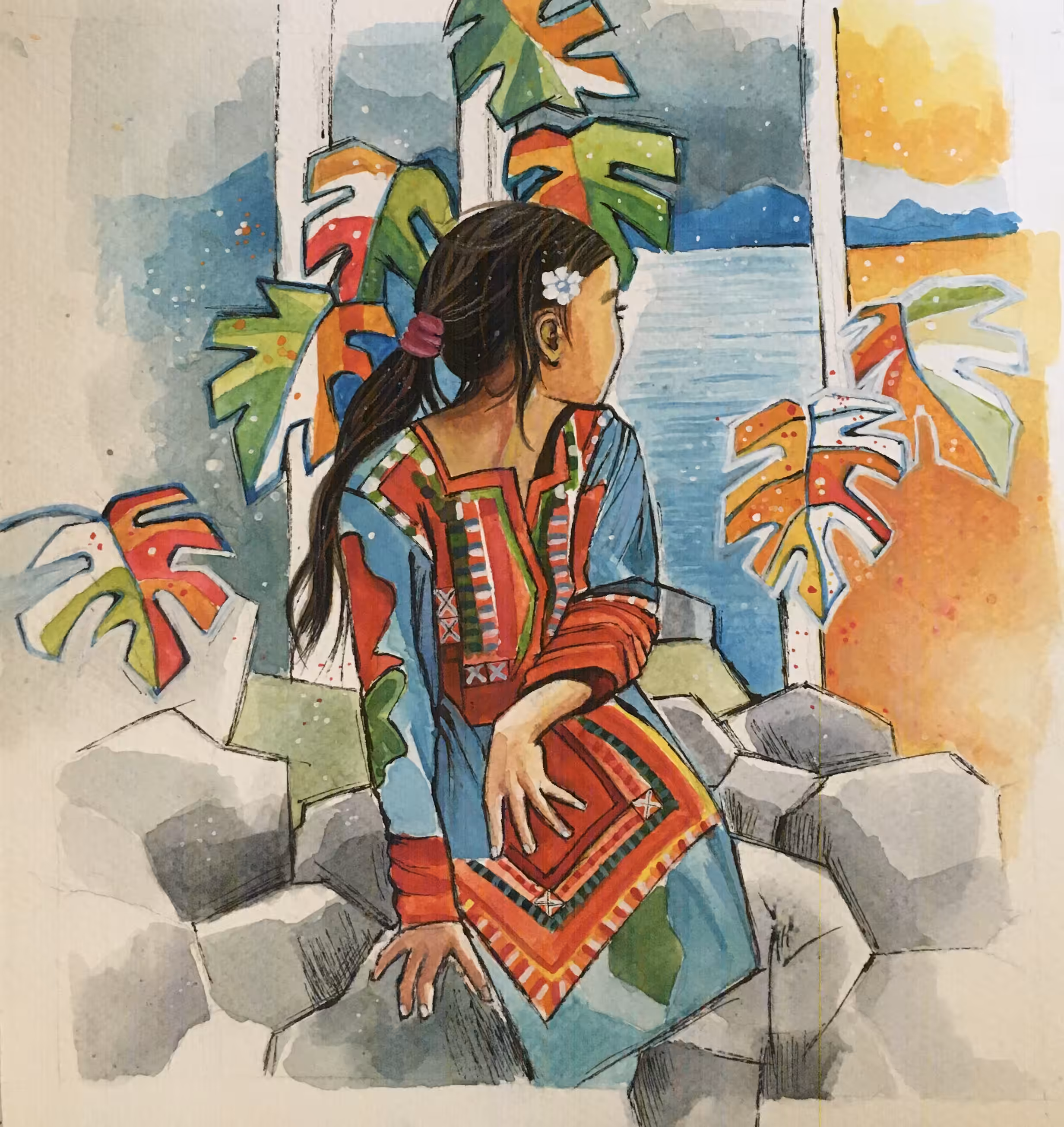 Baloch girl (Baloch are an Iranian tribe)