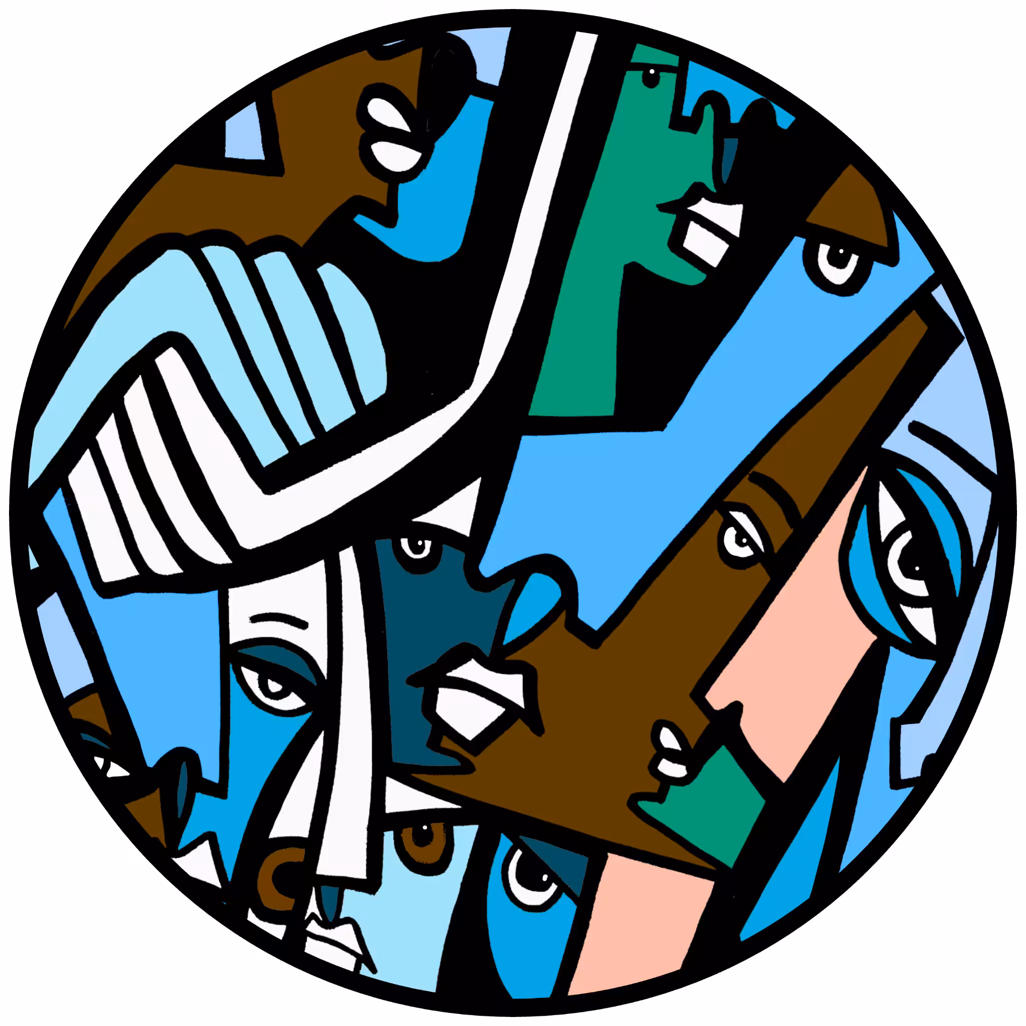 Cubist Circles: Cubist Circle 9