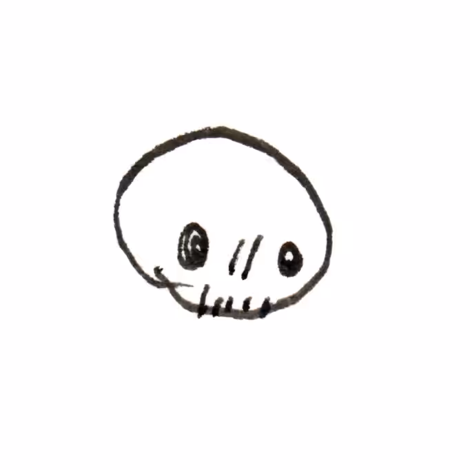 Poorly drawn skull #7