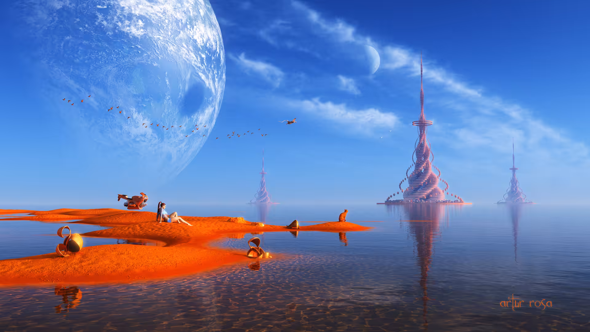 The Red Shores of the Second Moon