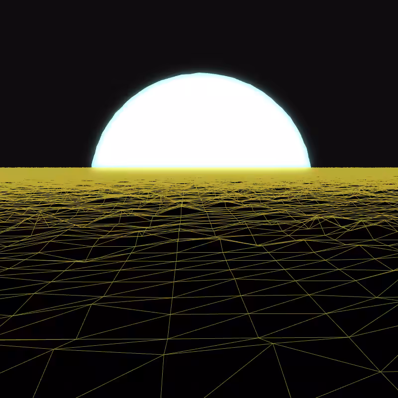 Generative Retrowave Field #69