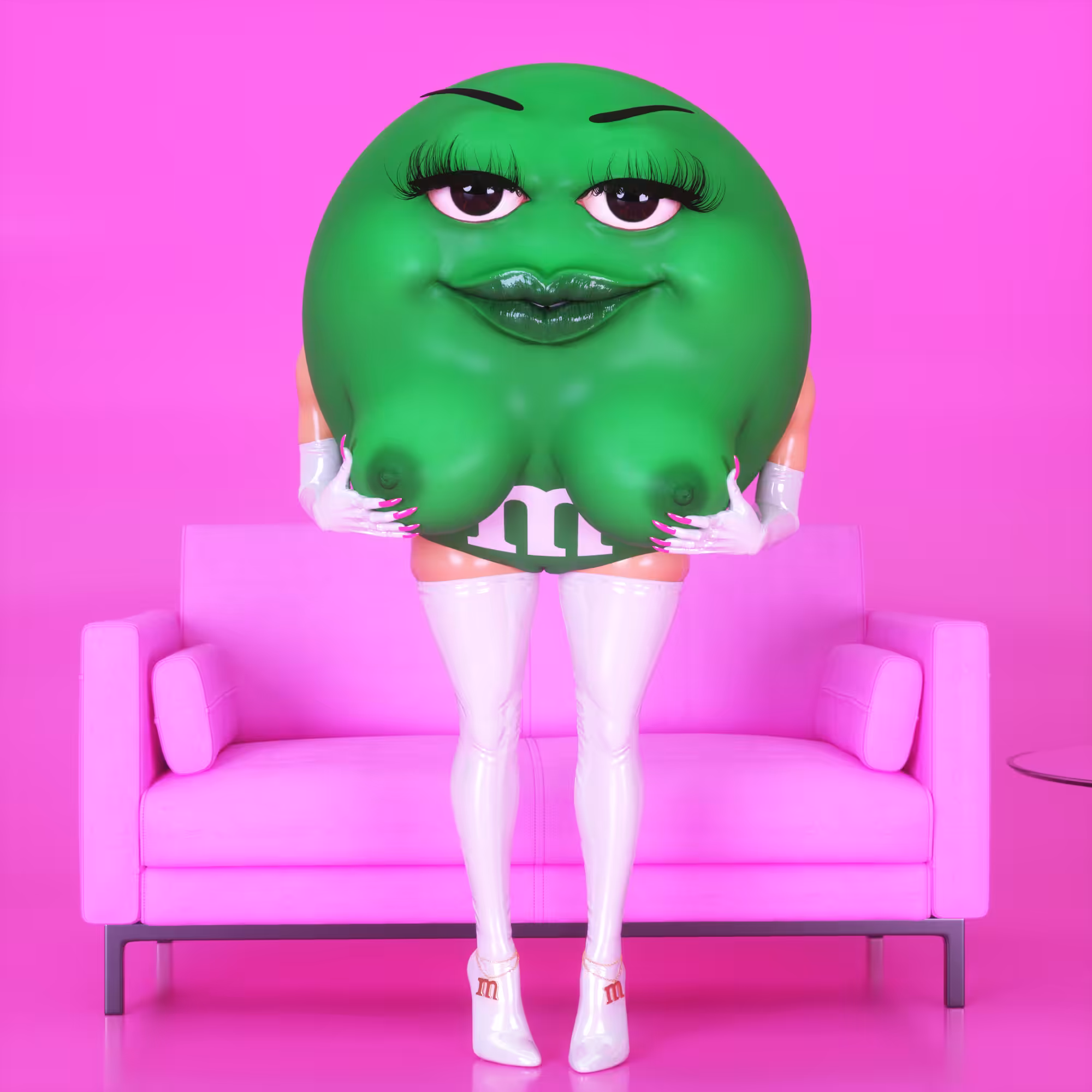 Naked M&M