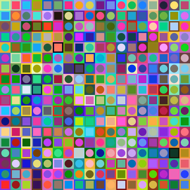 Square Dot Composition #450