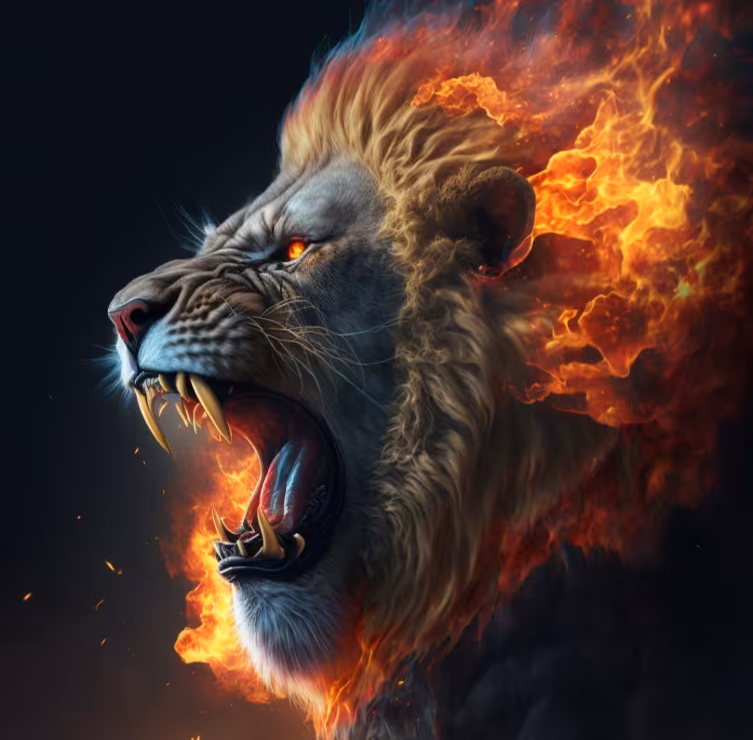 On Fire: Lion