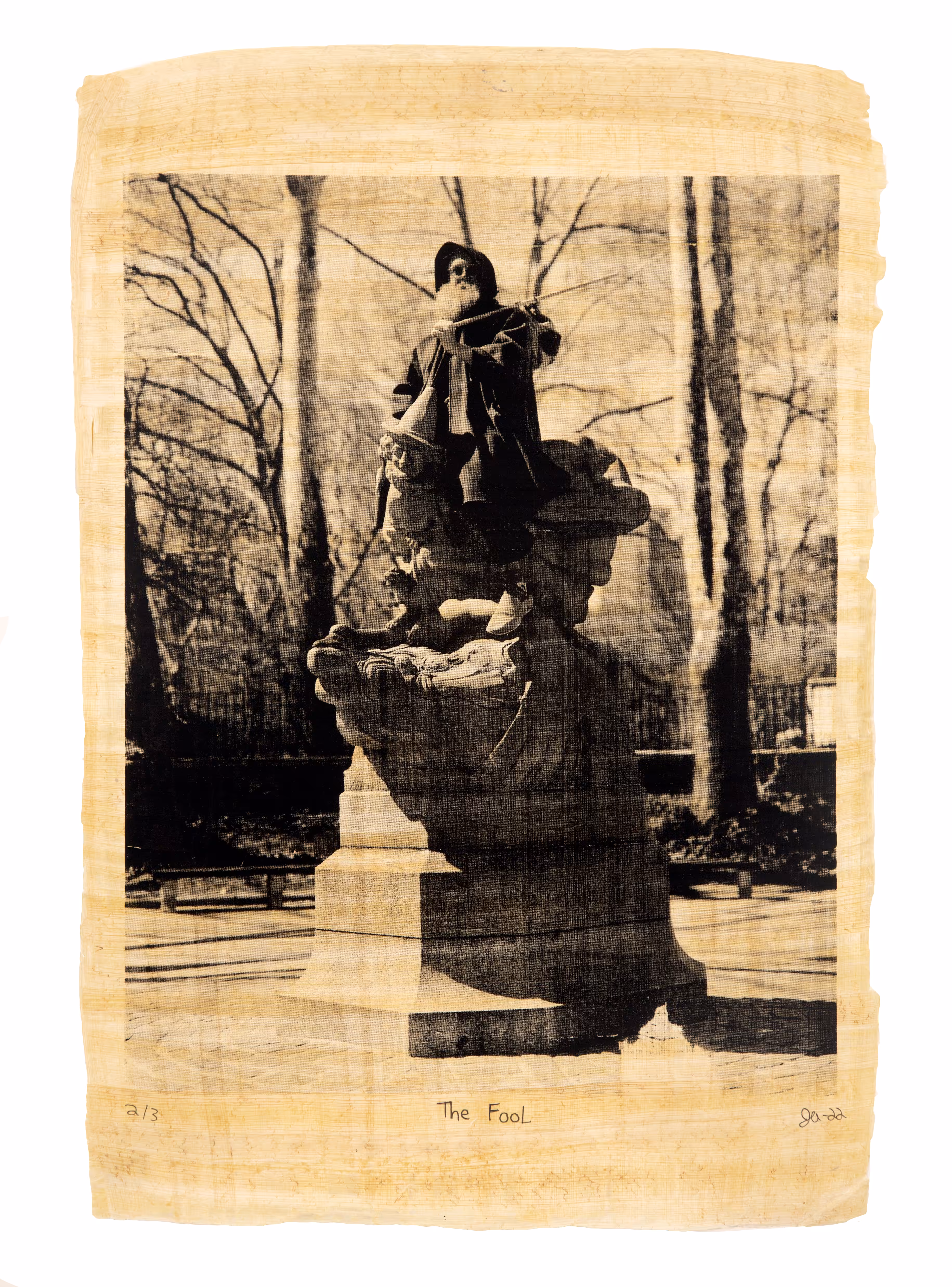 Smoke and Mirrors - Physical Tarot Scrolls: Justin Aversano - The Fool - Physical Tarot Scroll - 2/3