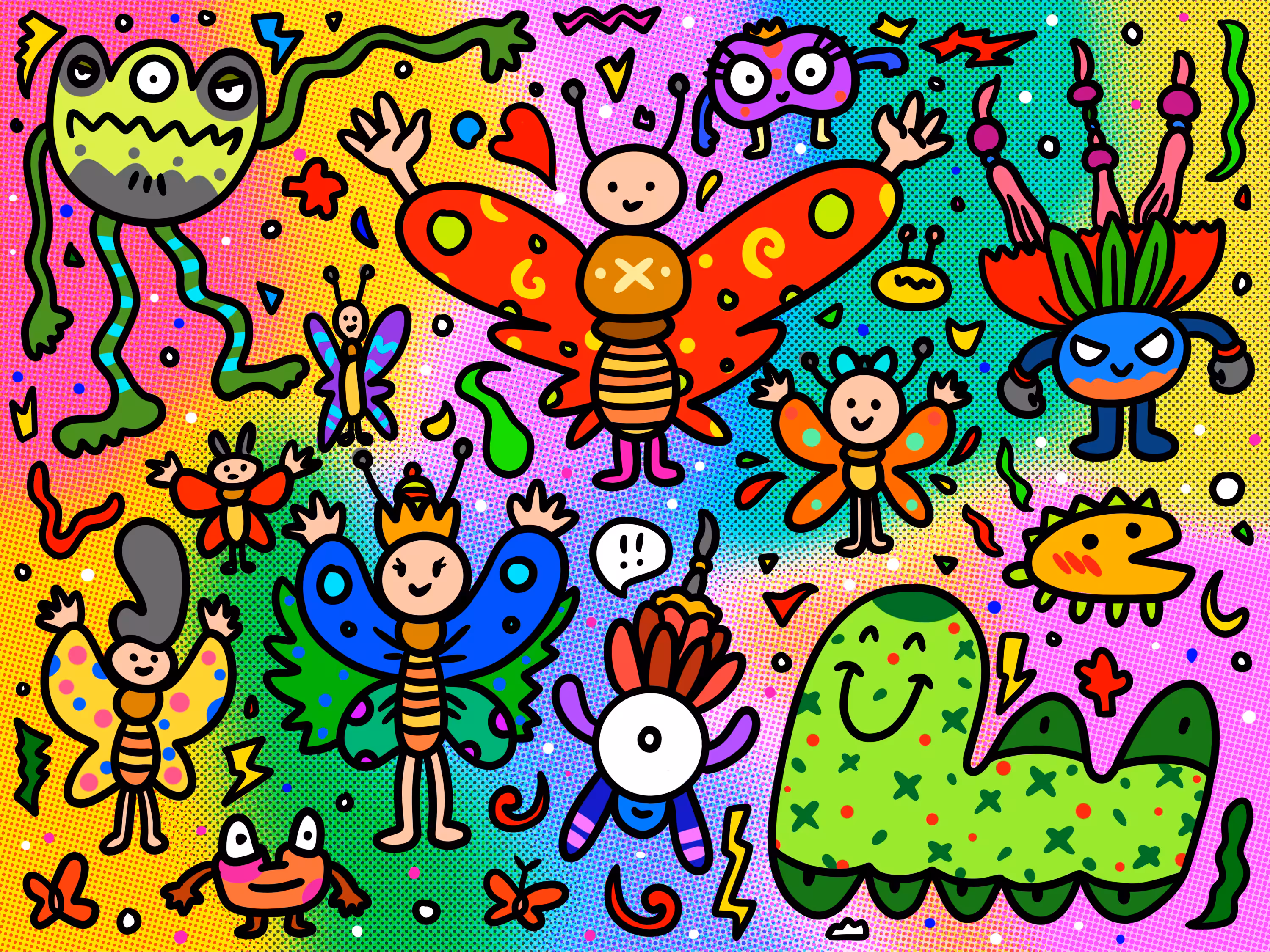 Doodle Monster Family 15