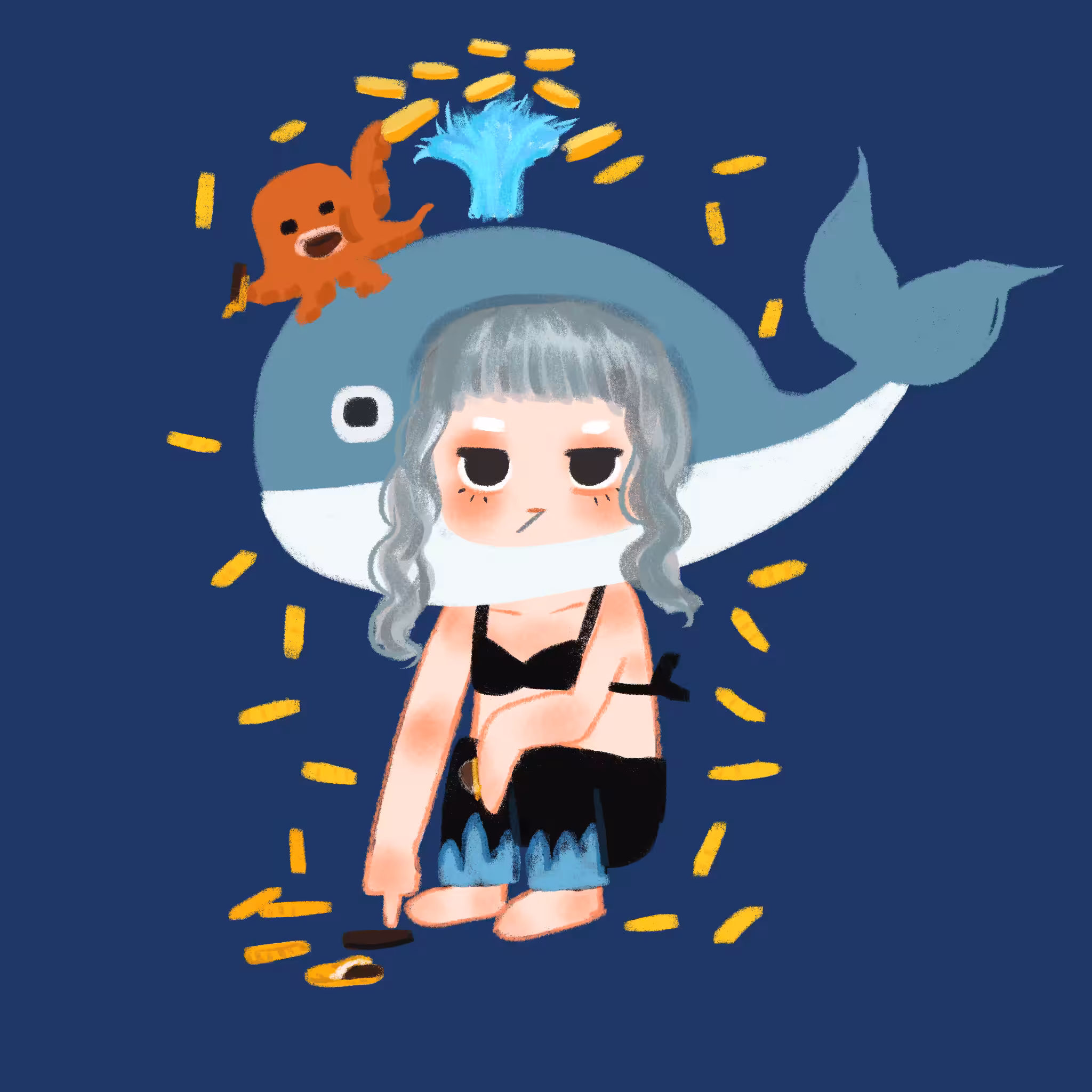 Ruru Whale Choco Coins