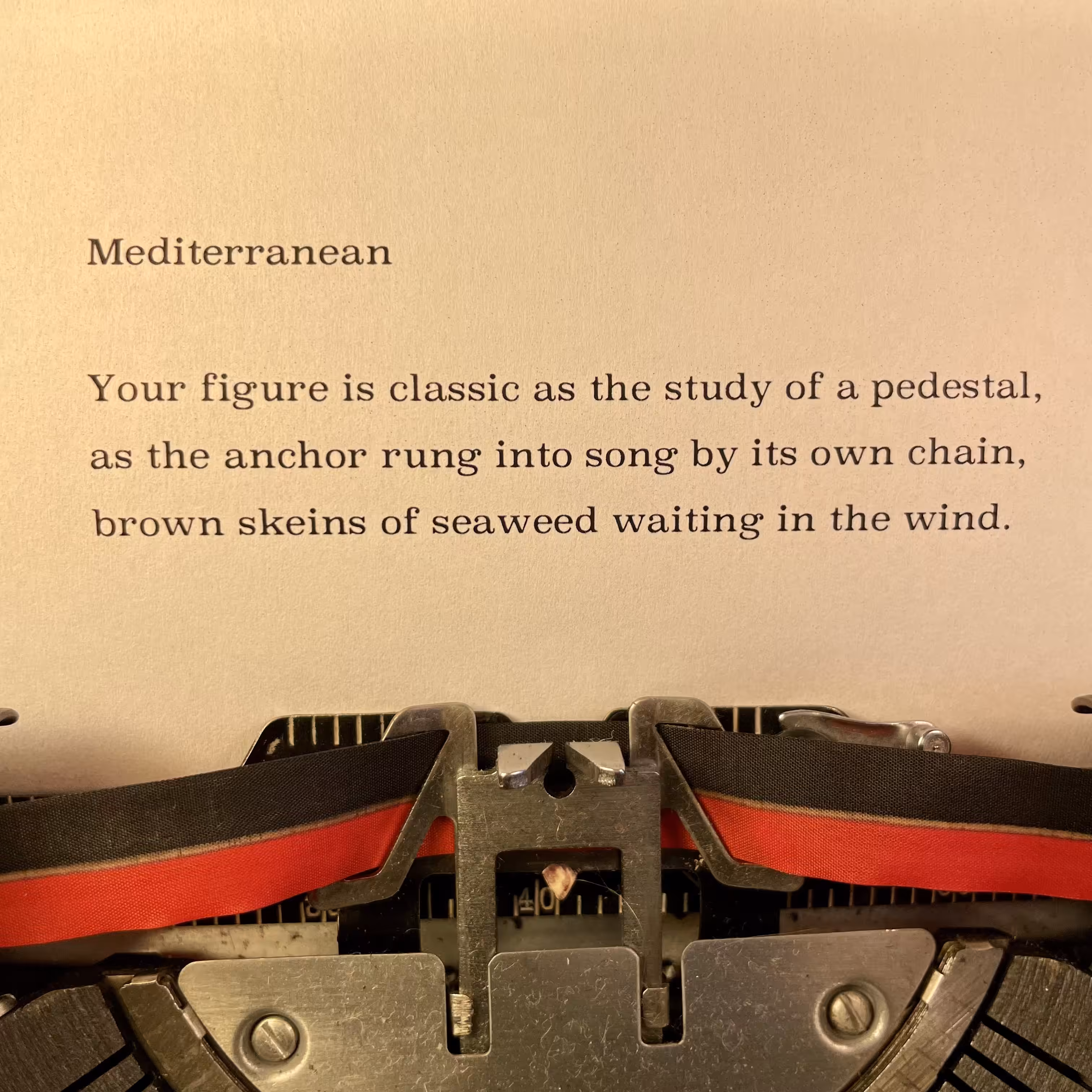 Love Poem Tercets: Mediterranean 2