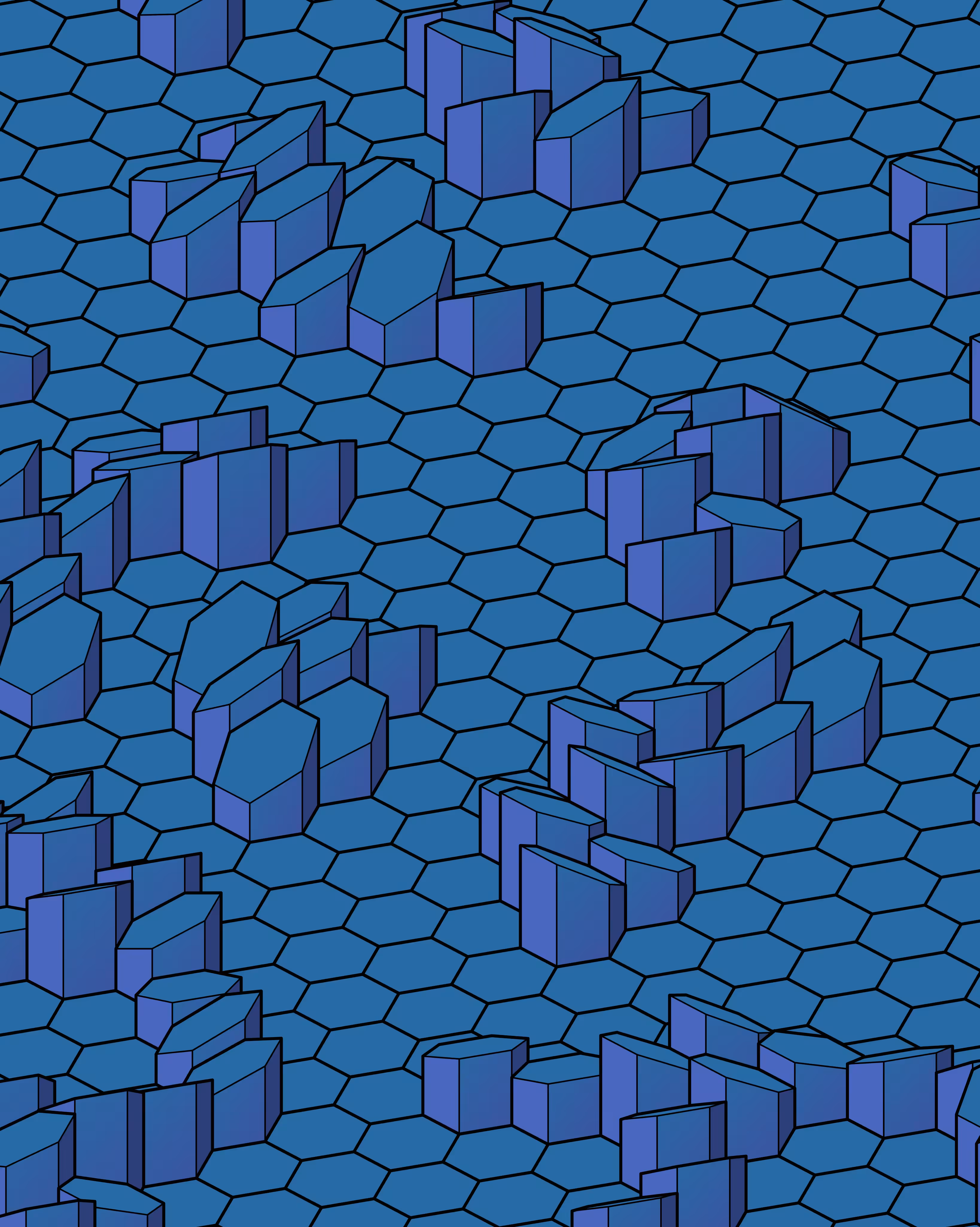 Hexagones Landscape #307