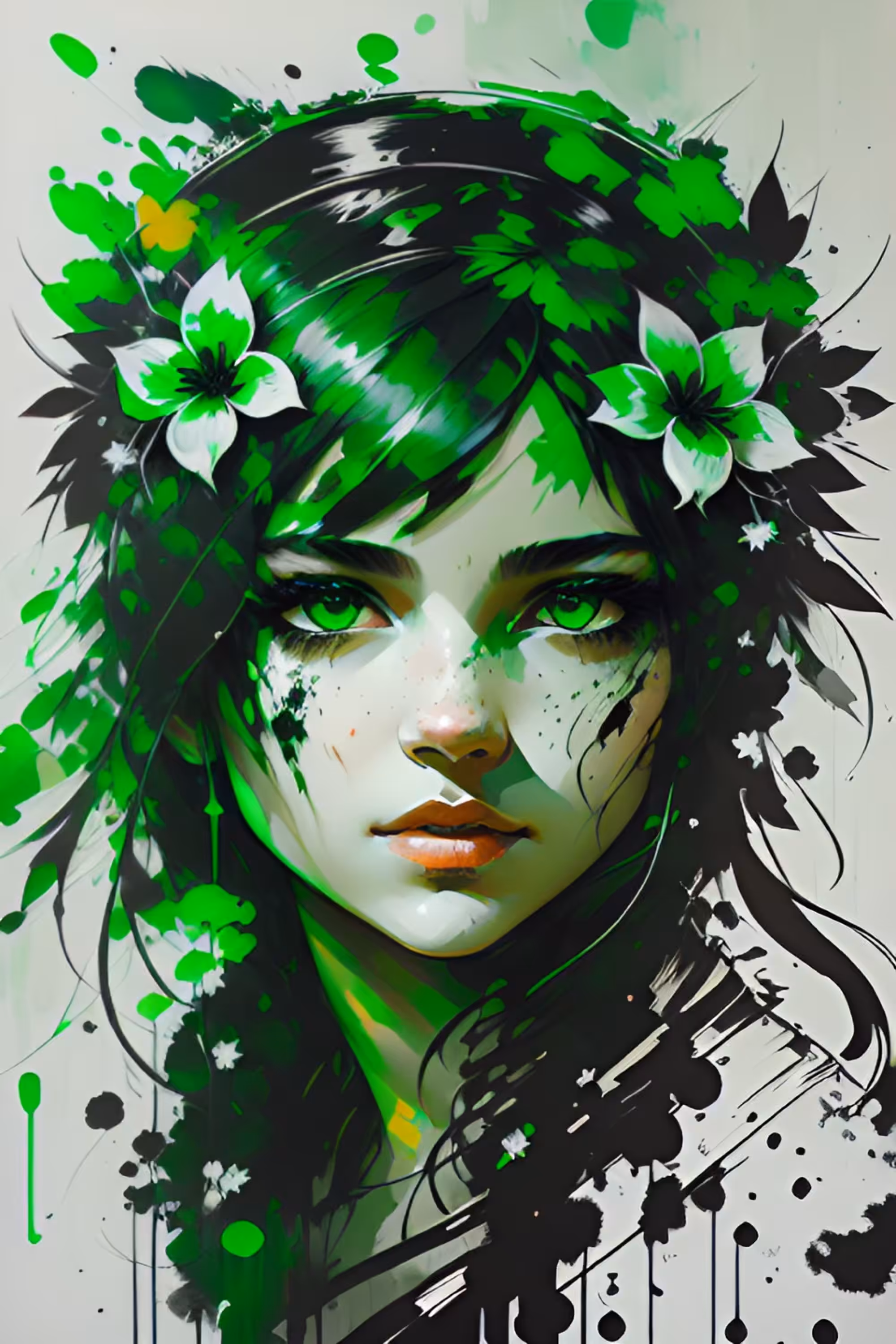 Green eyed girl