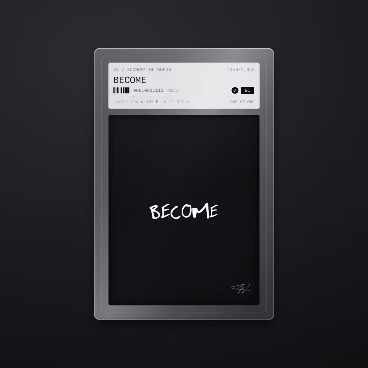 Economy of Words: BECOME · #160
