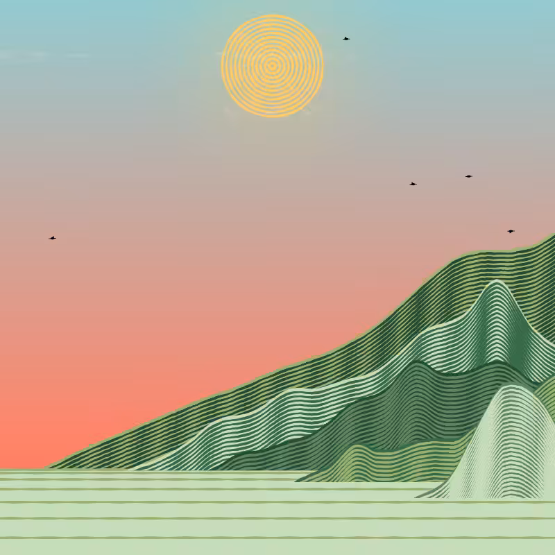 Painted Mountain Sunset #35