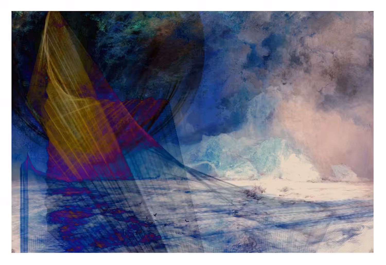Tribute to Joseph Mallord William Turner #1. Sea sunset