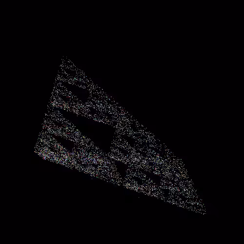 abstract random pixel and color