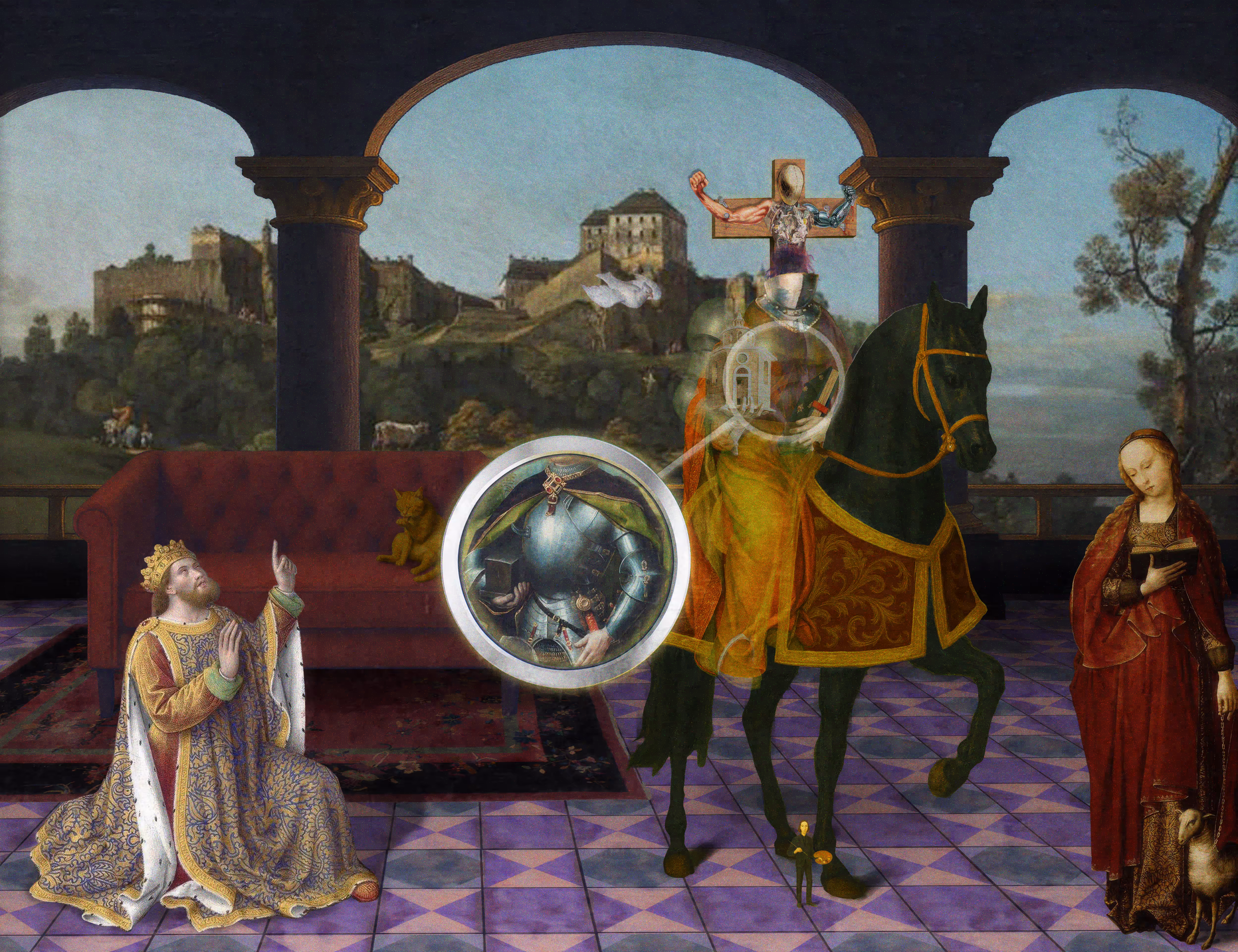 The Pilgrim’s Living Room Crucifixion; Mona Lisa Hyper-Gamble #209