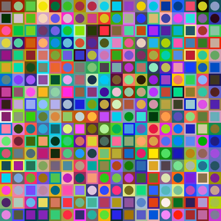 Square Dot Composition #8