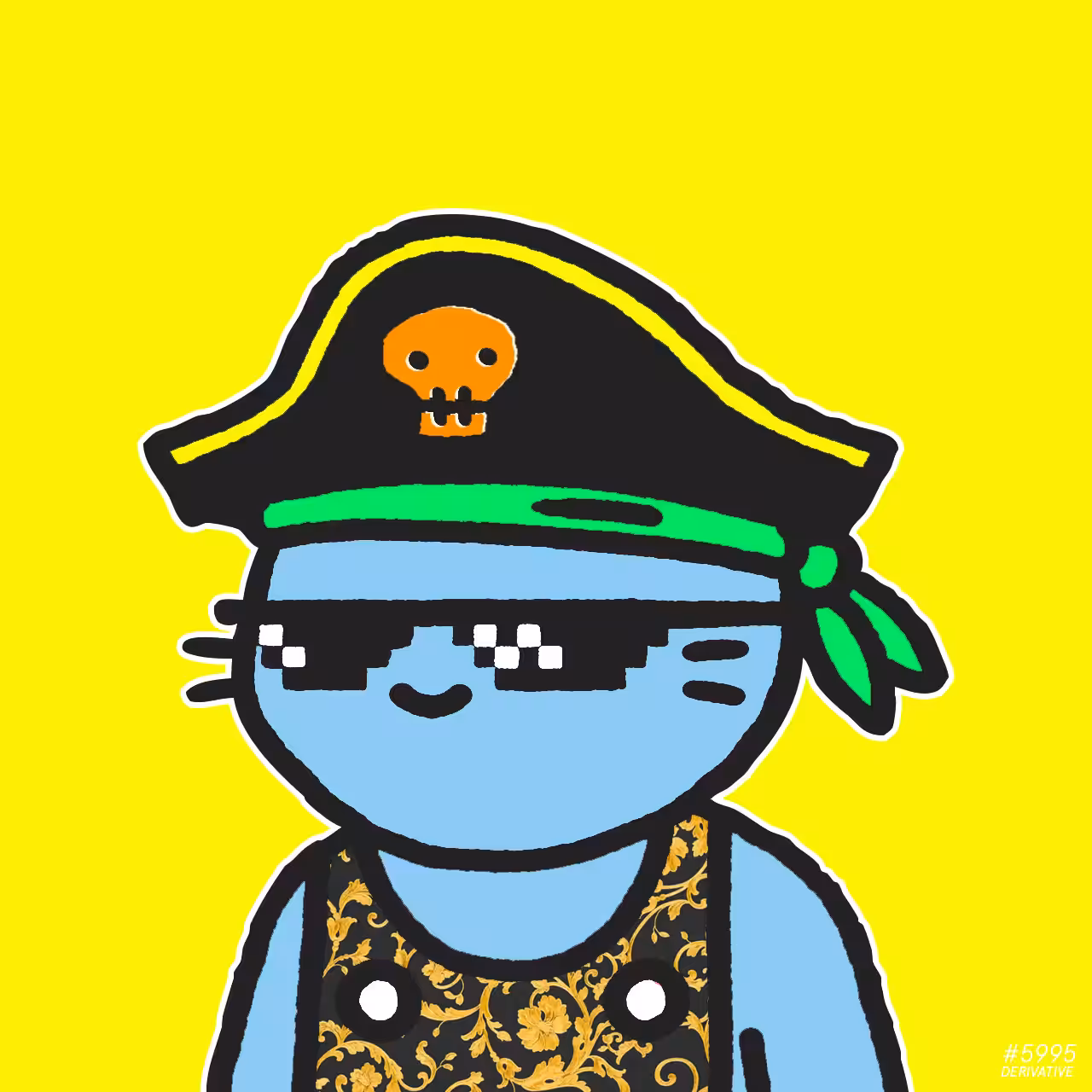 Cool Cats 5995 // Pirate Cat derivative #005