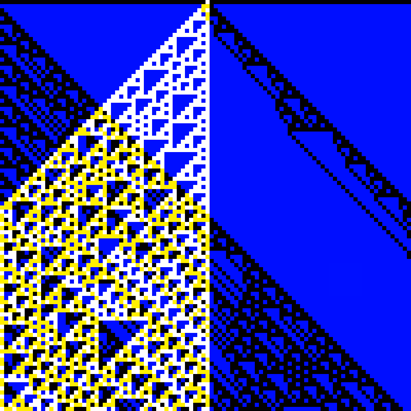 RGB Elementary Cellular Automaton #682
