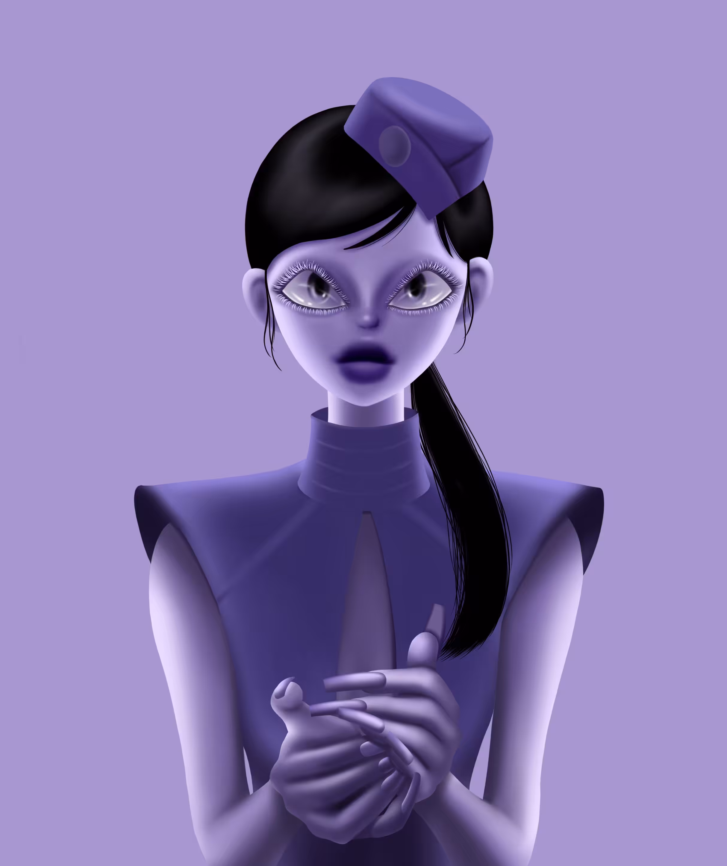 Purple inside