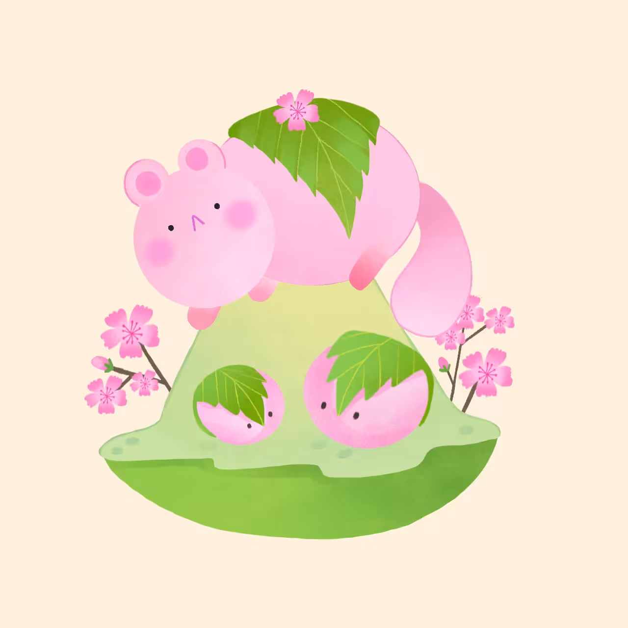 Sakura Moji The Cat
