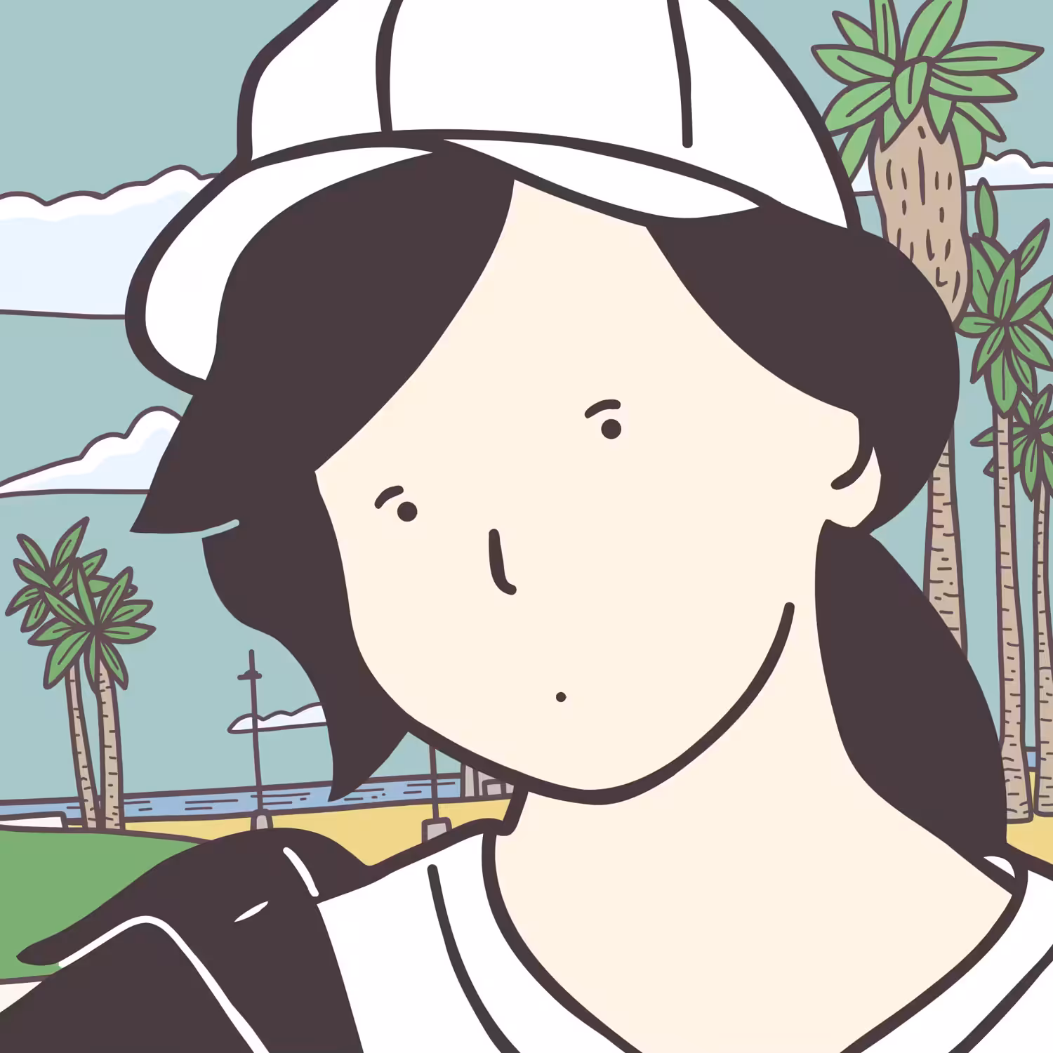 Chewing gum girl