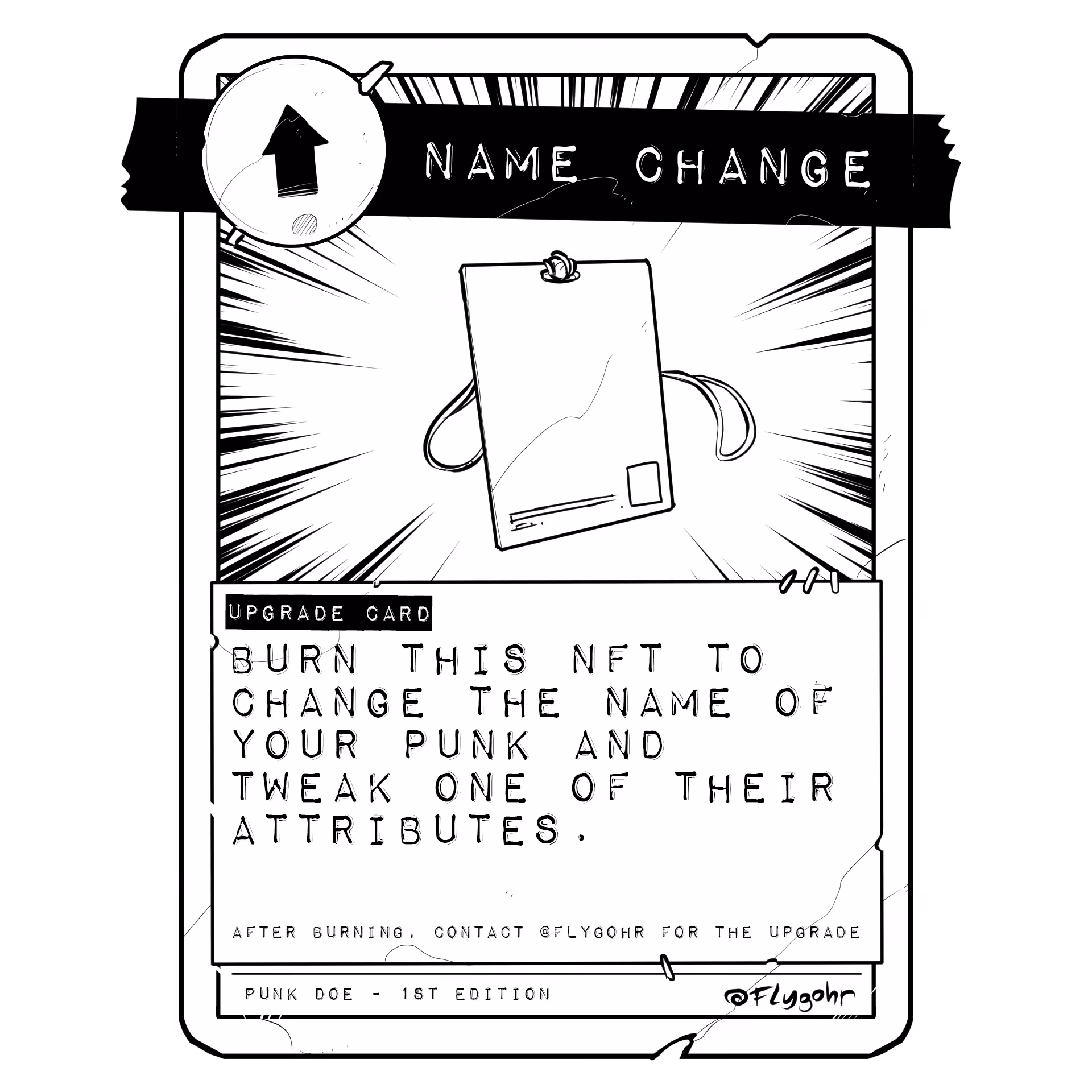 NAME CHANGE | Original Upgrade Card | 1st ED.