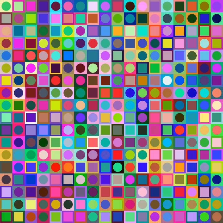 Square Dot Composition #404