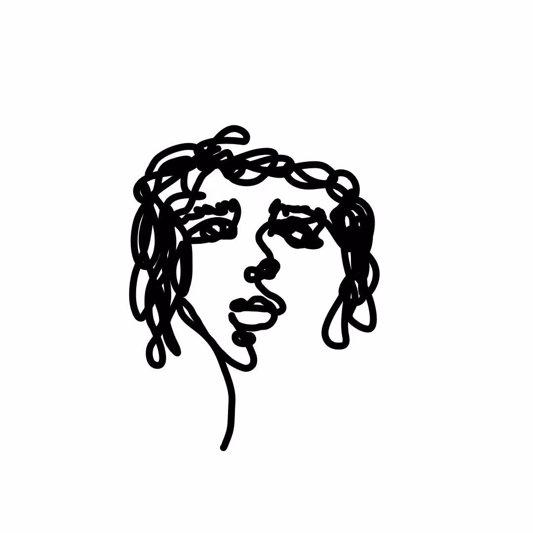 one line face