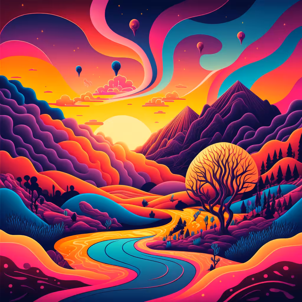 Psychedelic Landscape #27