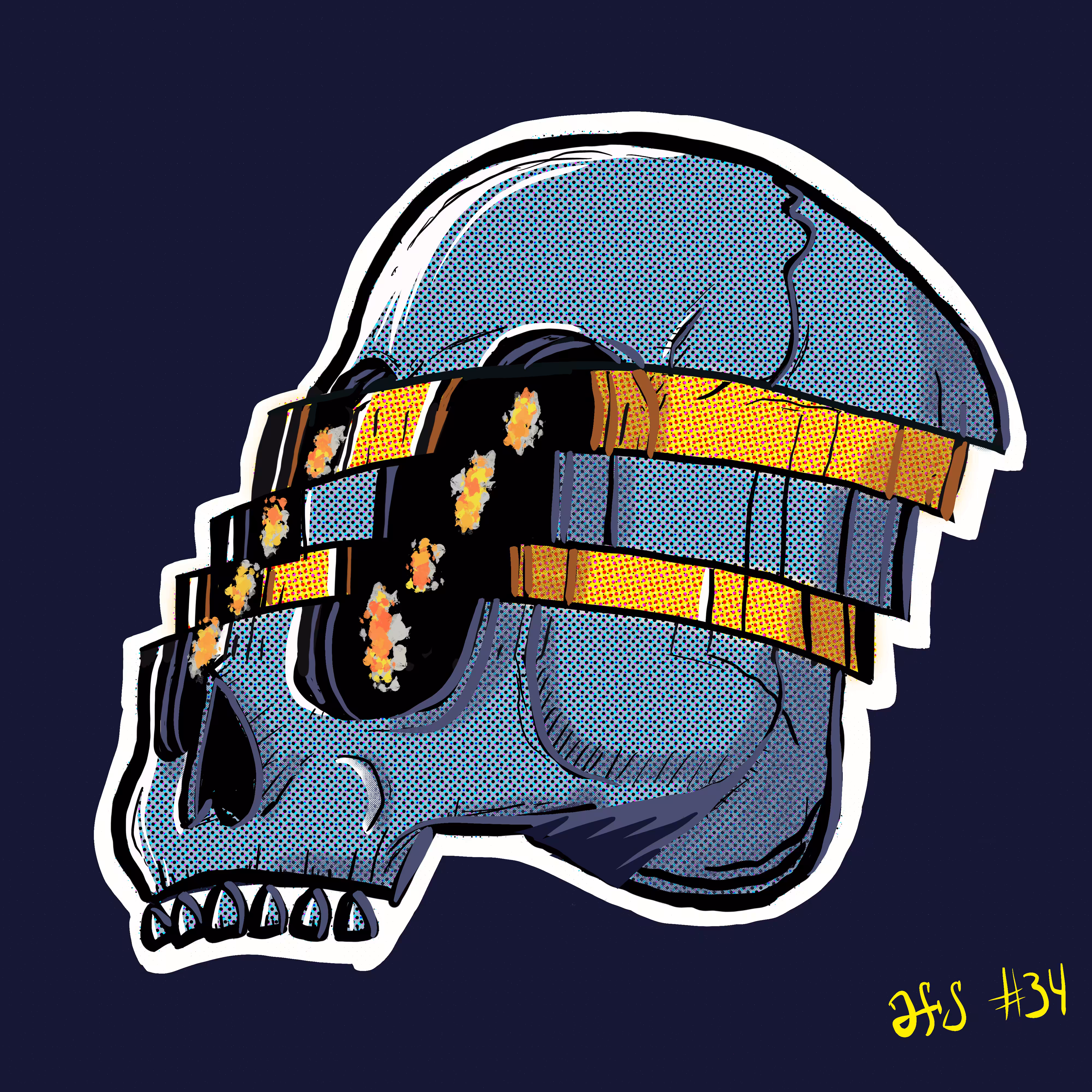 Almost Fancy Skull #34