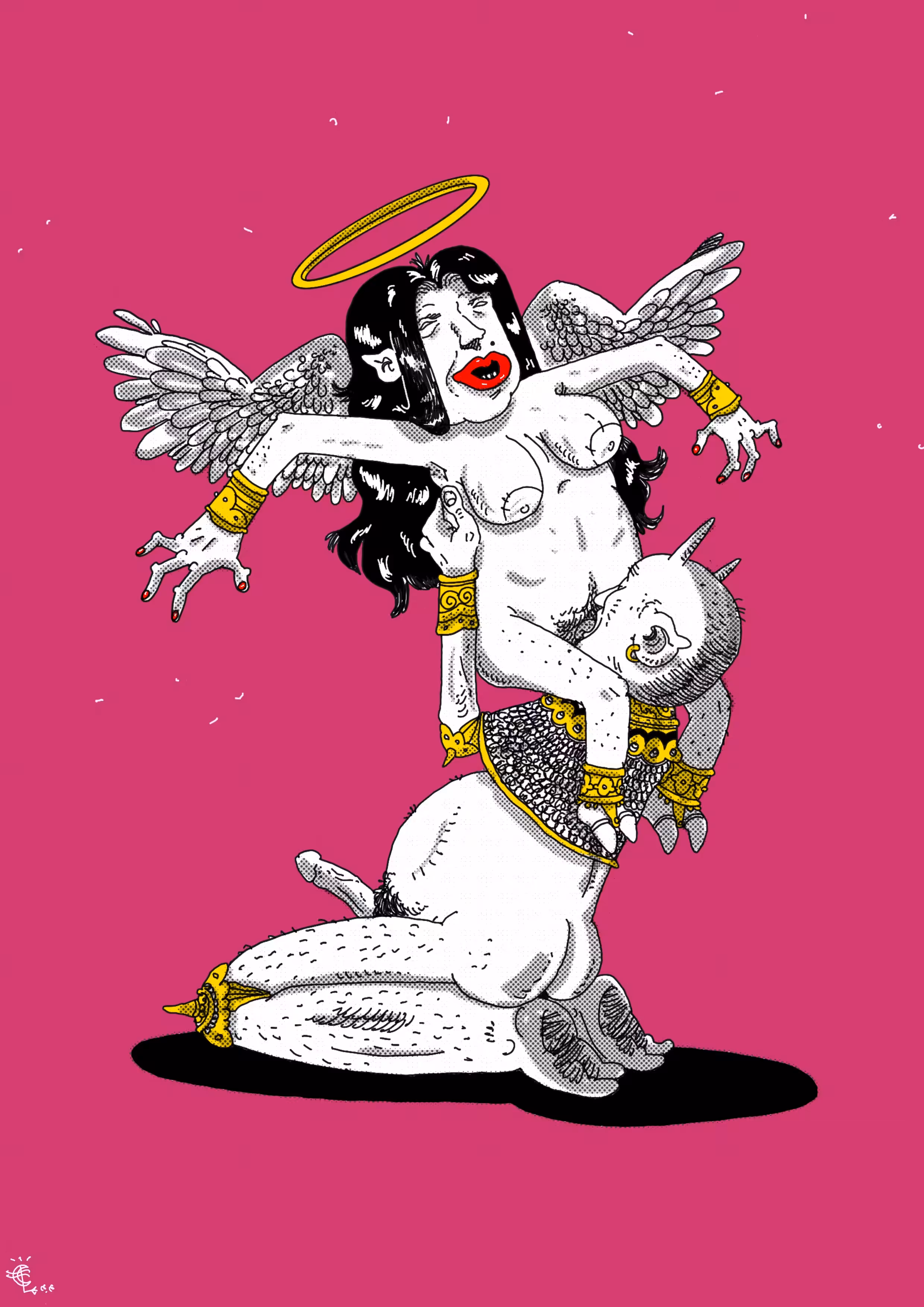 "Licking the furnace of an angel"