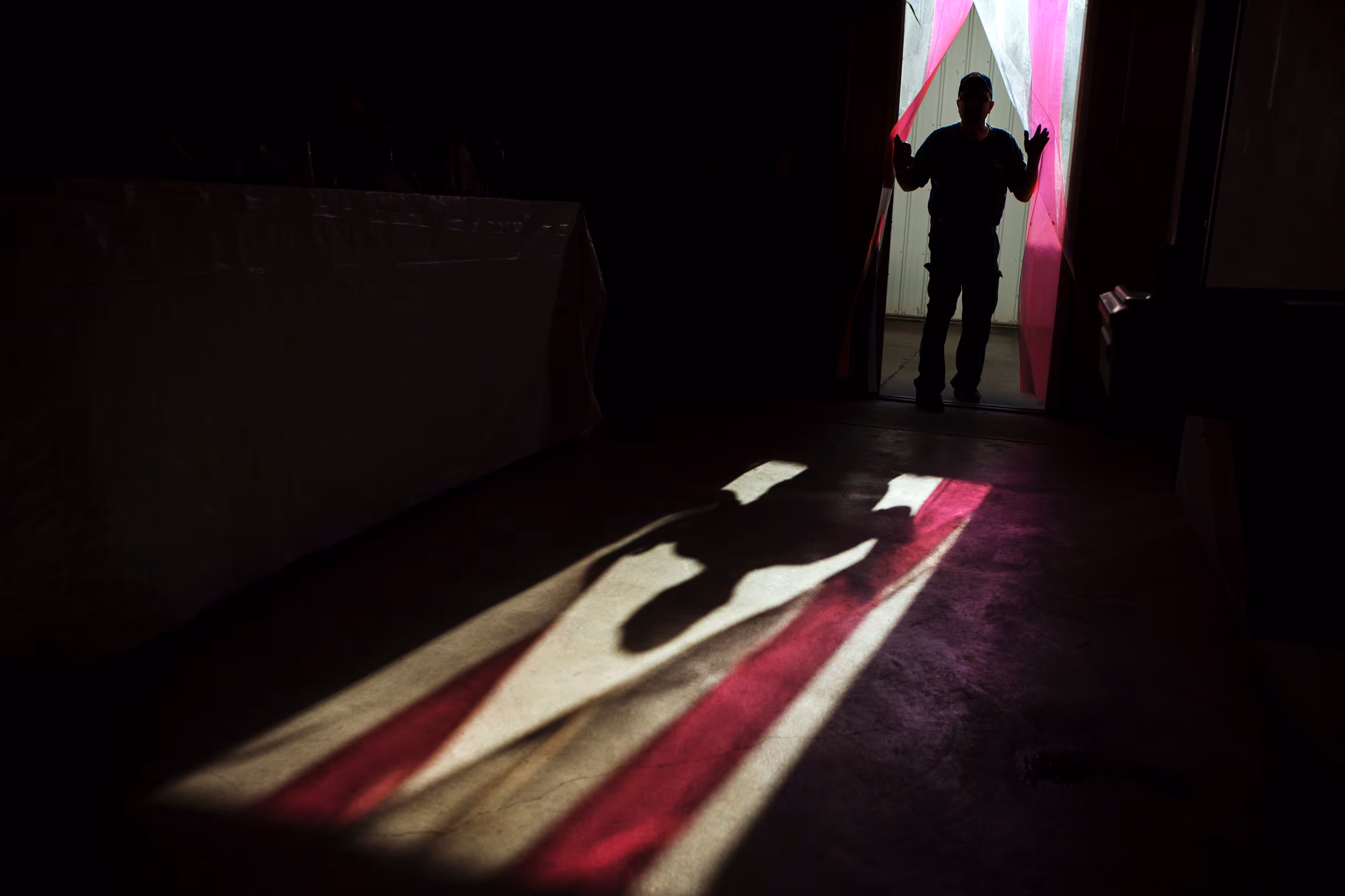 a silhouette's arrival
