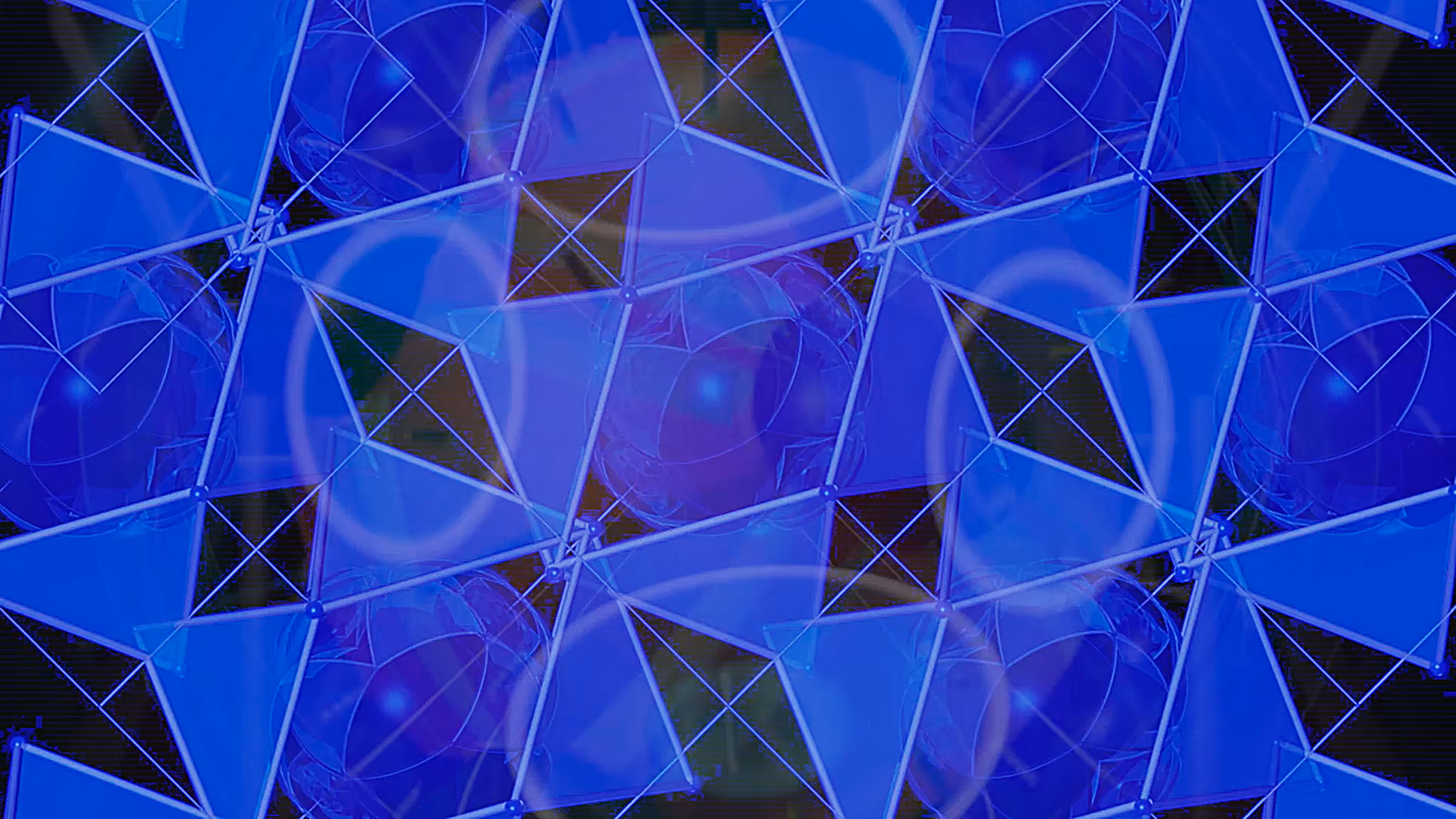 Anonymous Ambience, 2022: Blue Matrix Interlock 