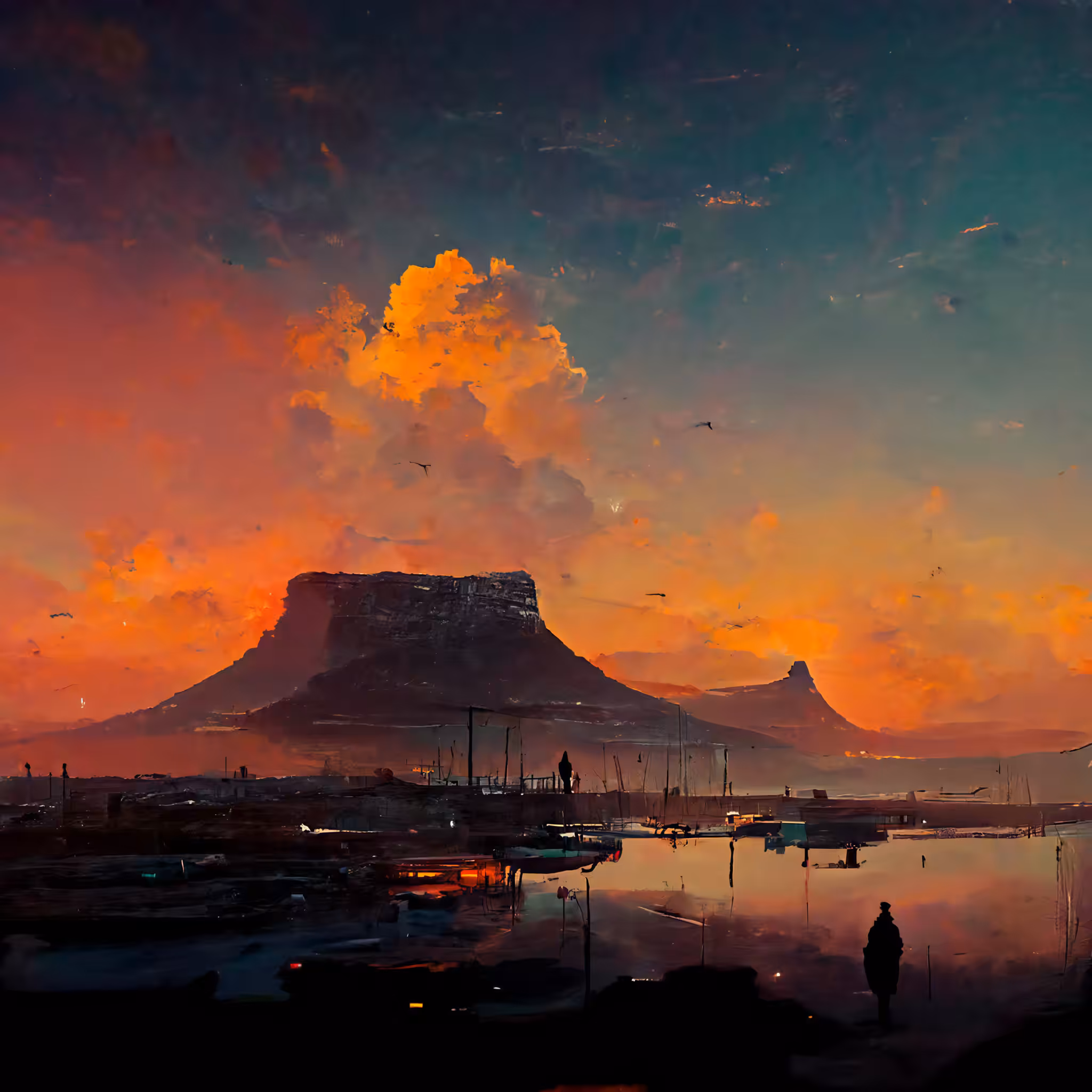 Sunset at Cape Town