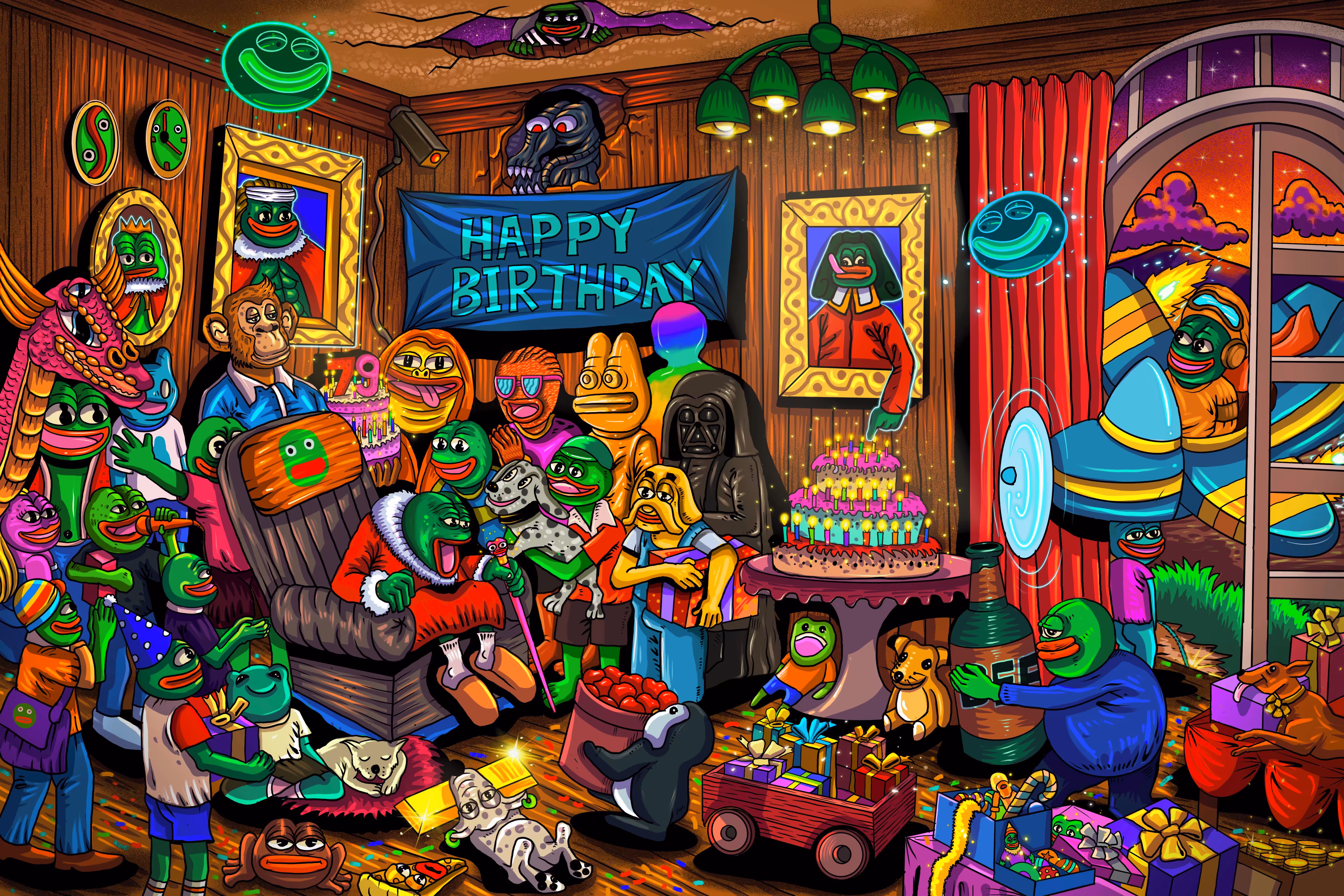 🐸Happy Birthday Grandpa PEPE🐸 #1/79