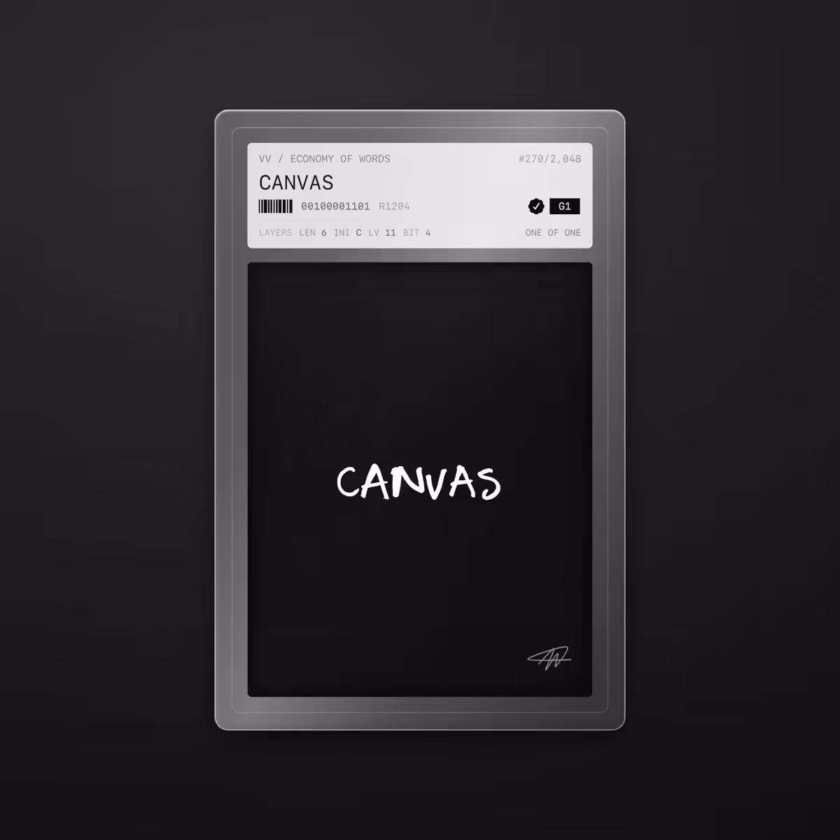 Economy of Words: CANVAS · #270