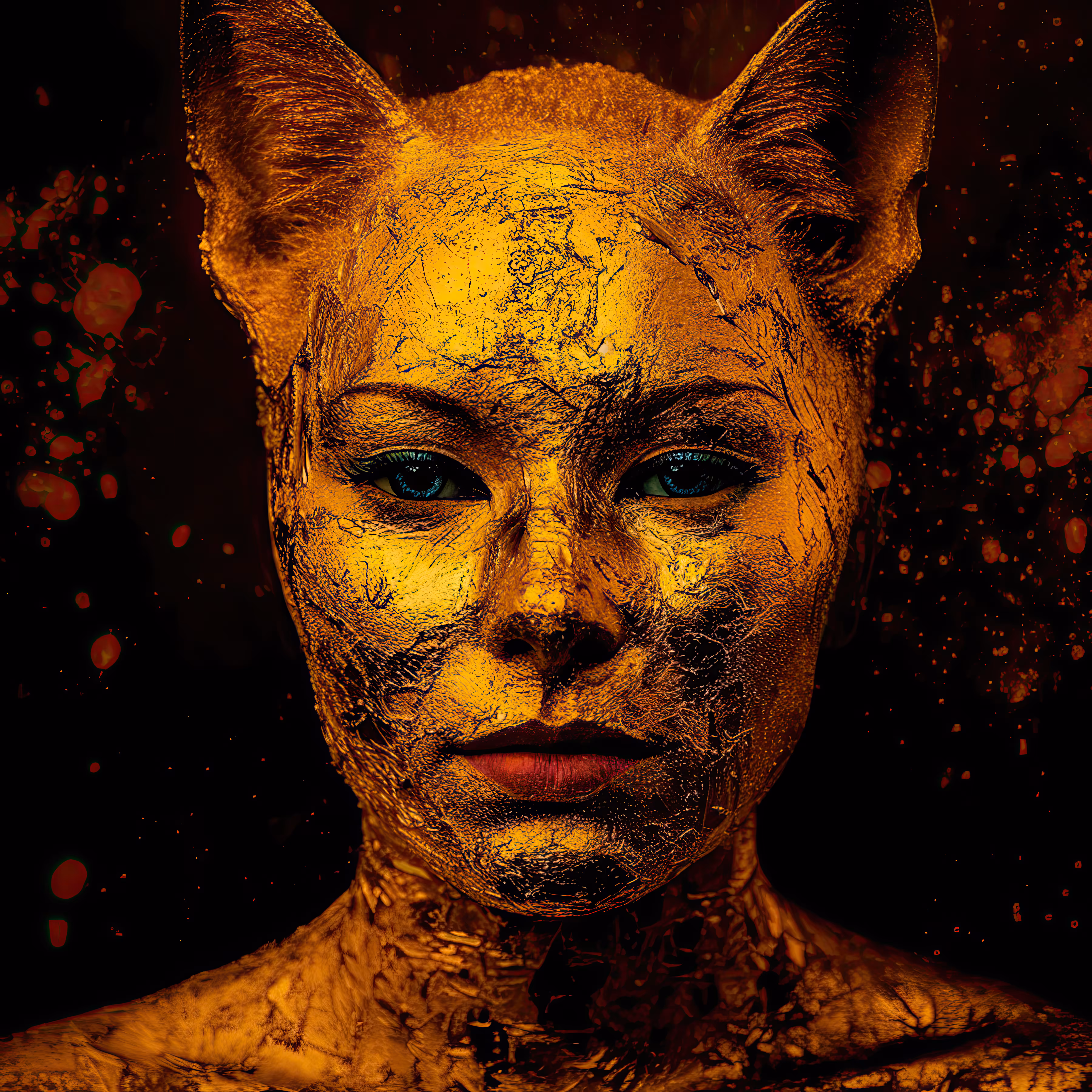 Bastet in Egyptian Gold