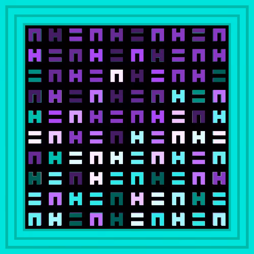 KHAAAAAAAHN!!!!!!!! :: Procedural Symbols (H=N) #488/1000
