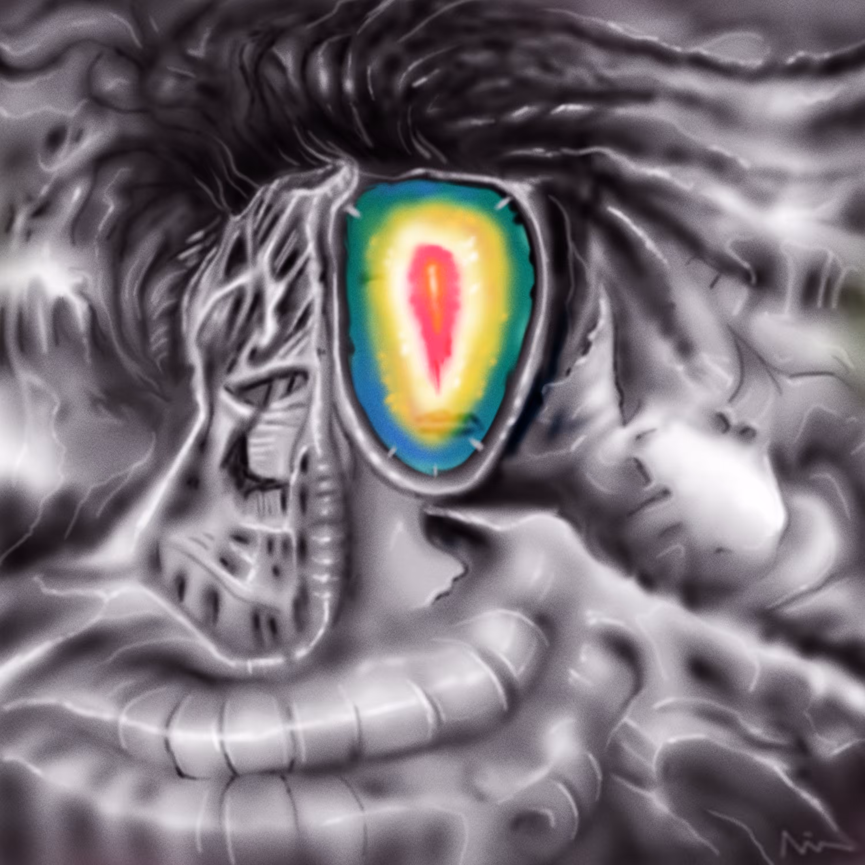 Portrait of a silver native 