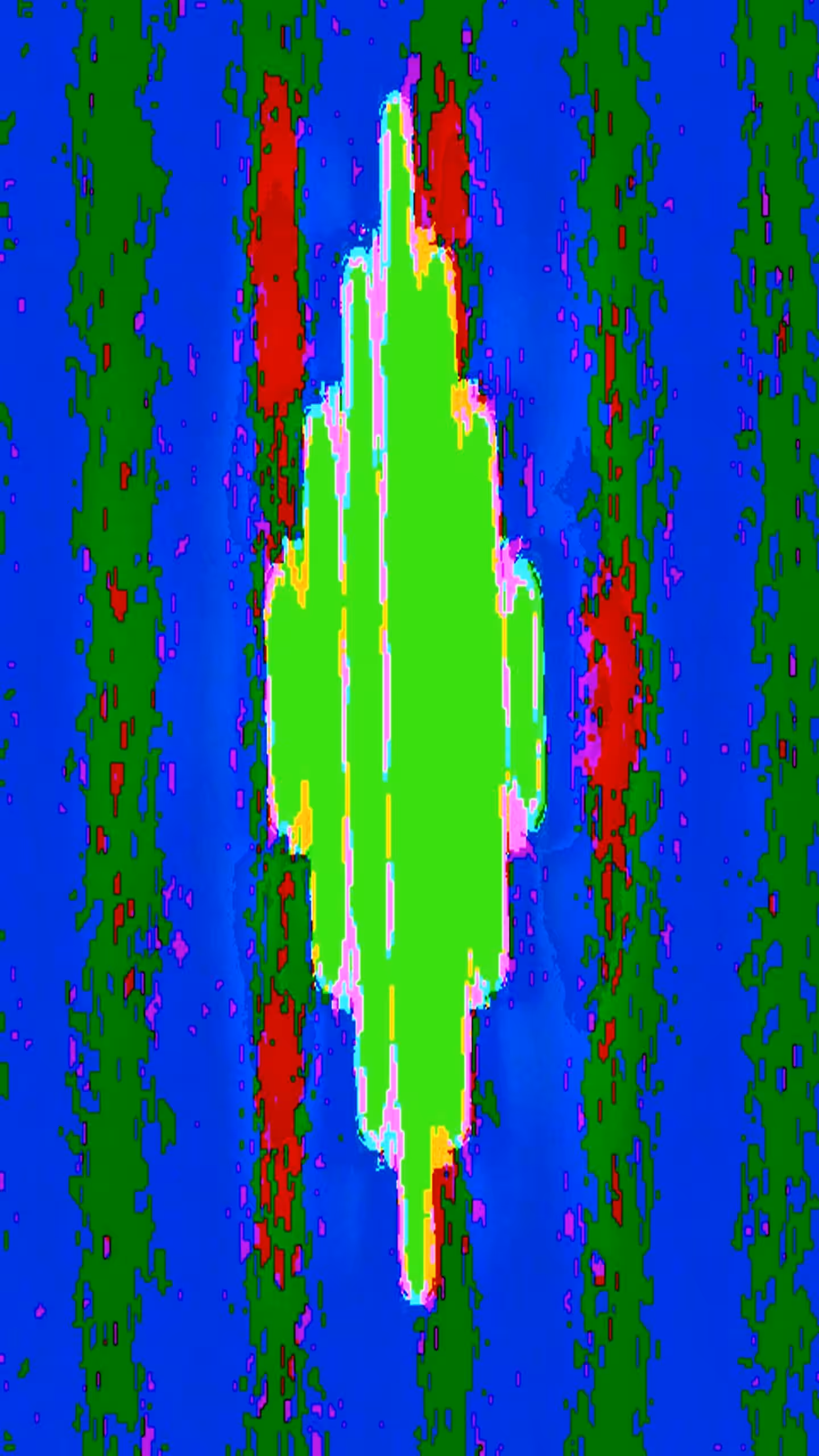 Dan Flavin's “monument” for V. Tatlin, 1967 (Mutant Glitches Portrait)
