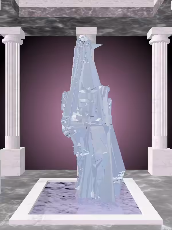 HeavenComputer: The Fragmented Threatening Blue Sky Man #4820