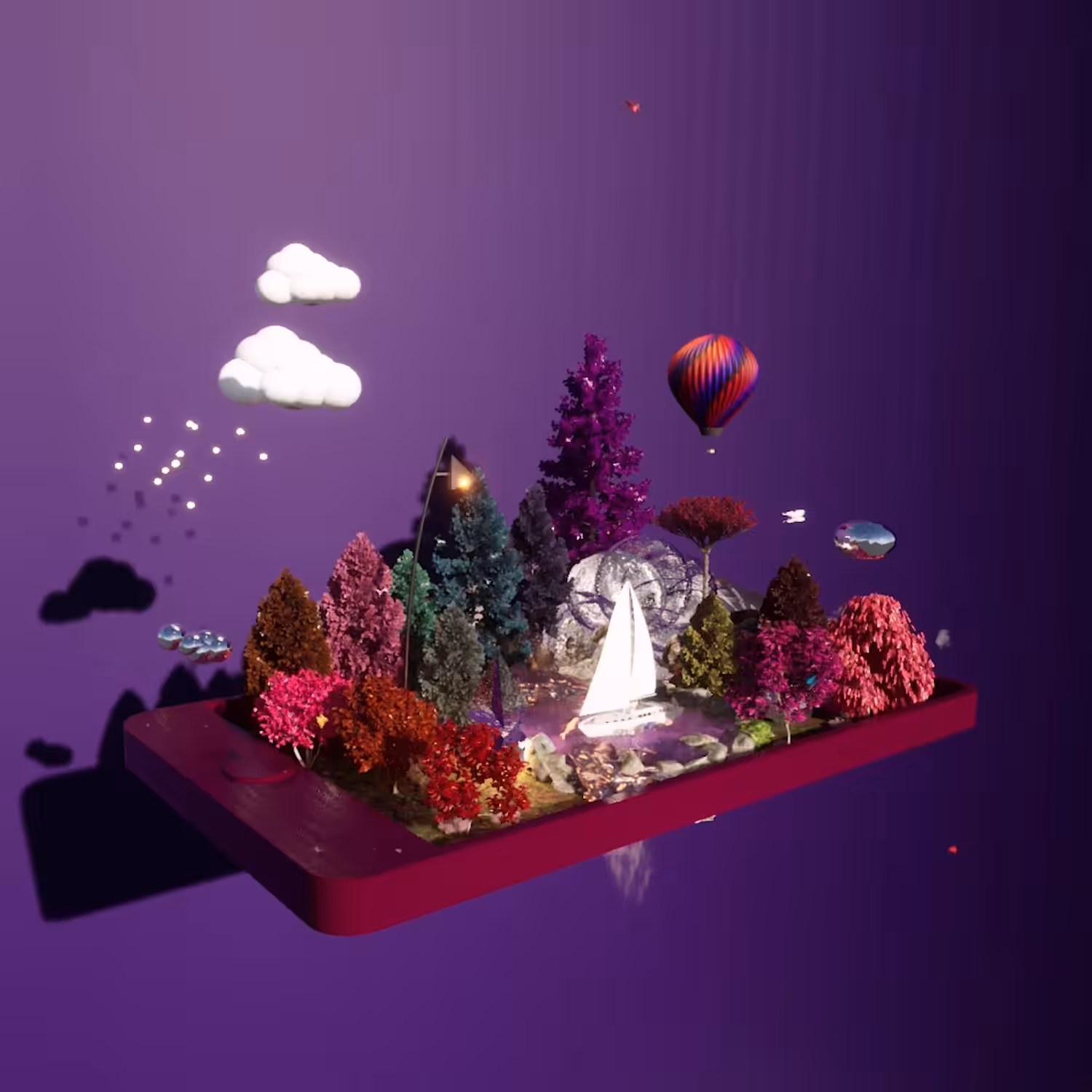 Findz: Purple Garden on your Phone